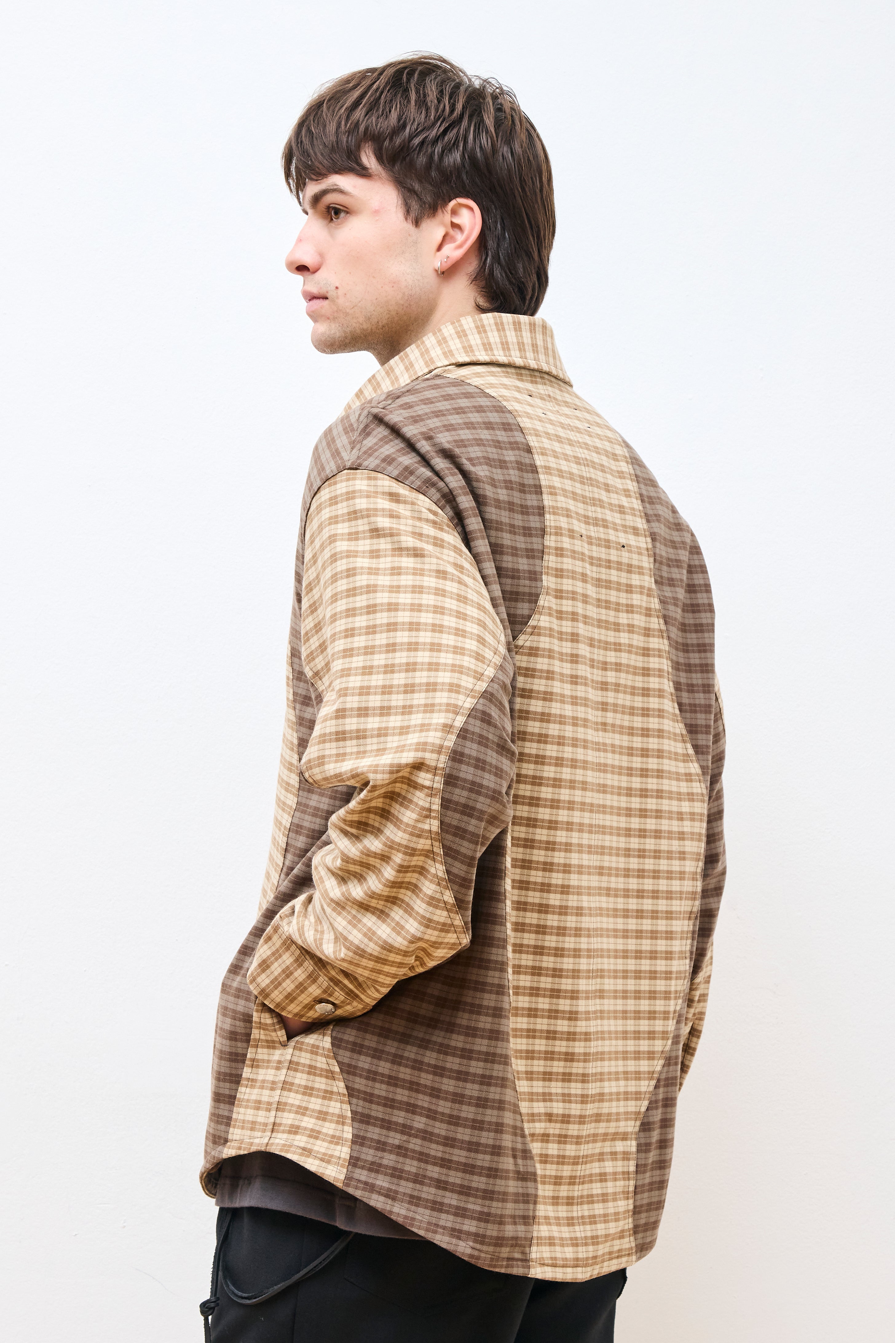 "Wiggle" Shirt Jacket Beige