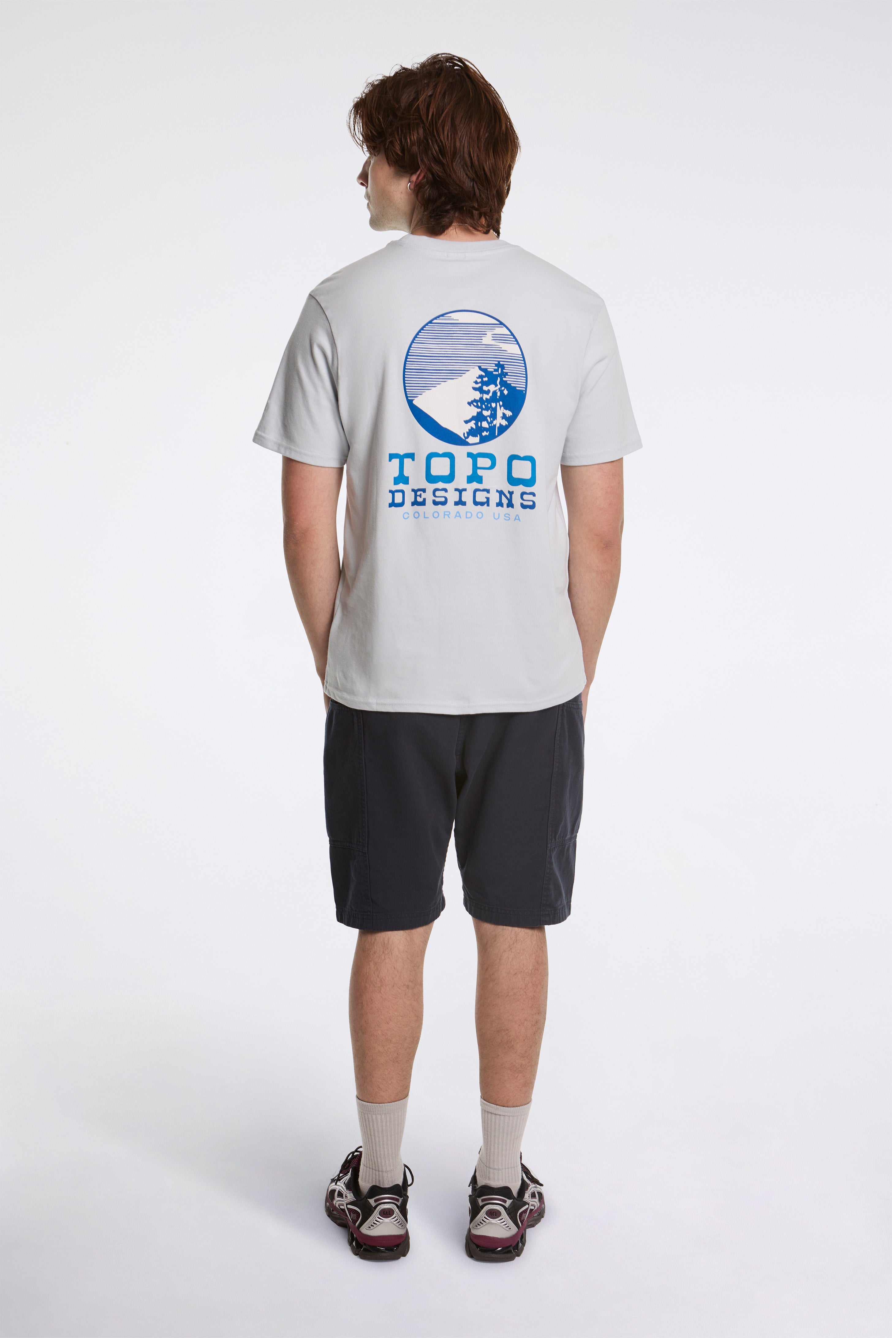 Vintage View Tee Mens Breeze Blue