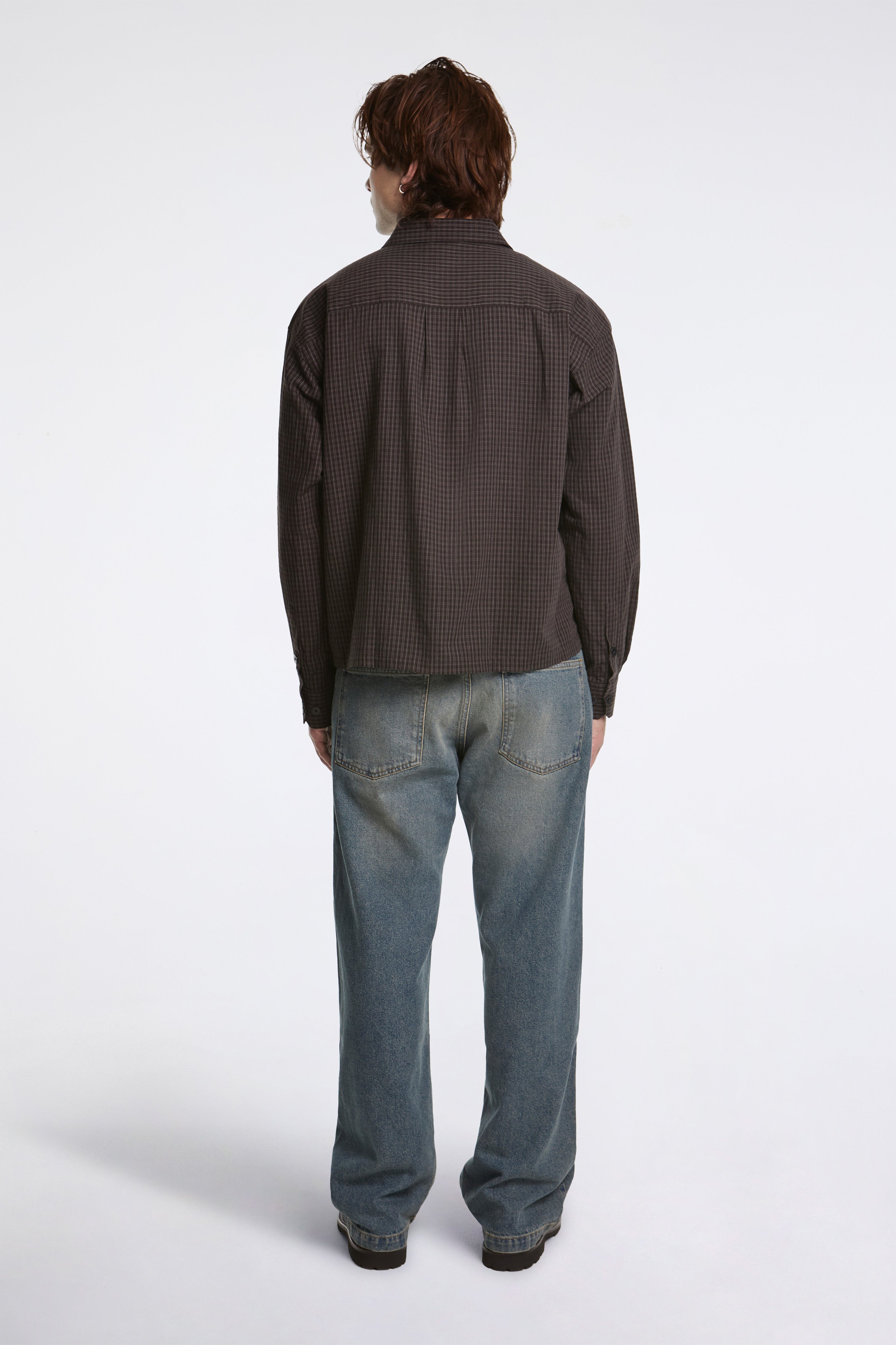 mfpen Priority Shirt Dark Linen Check | HAVN