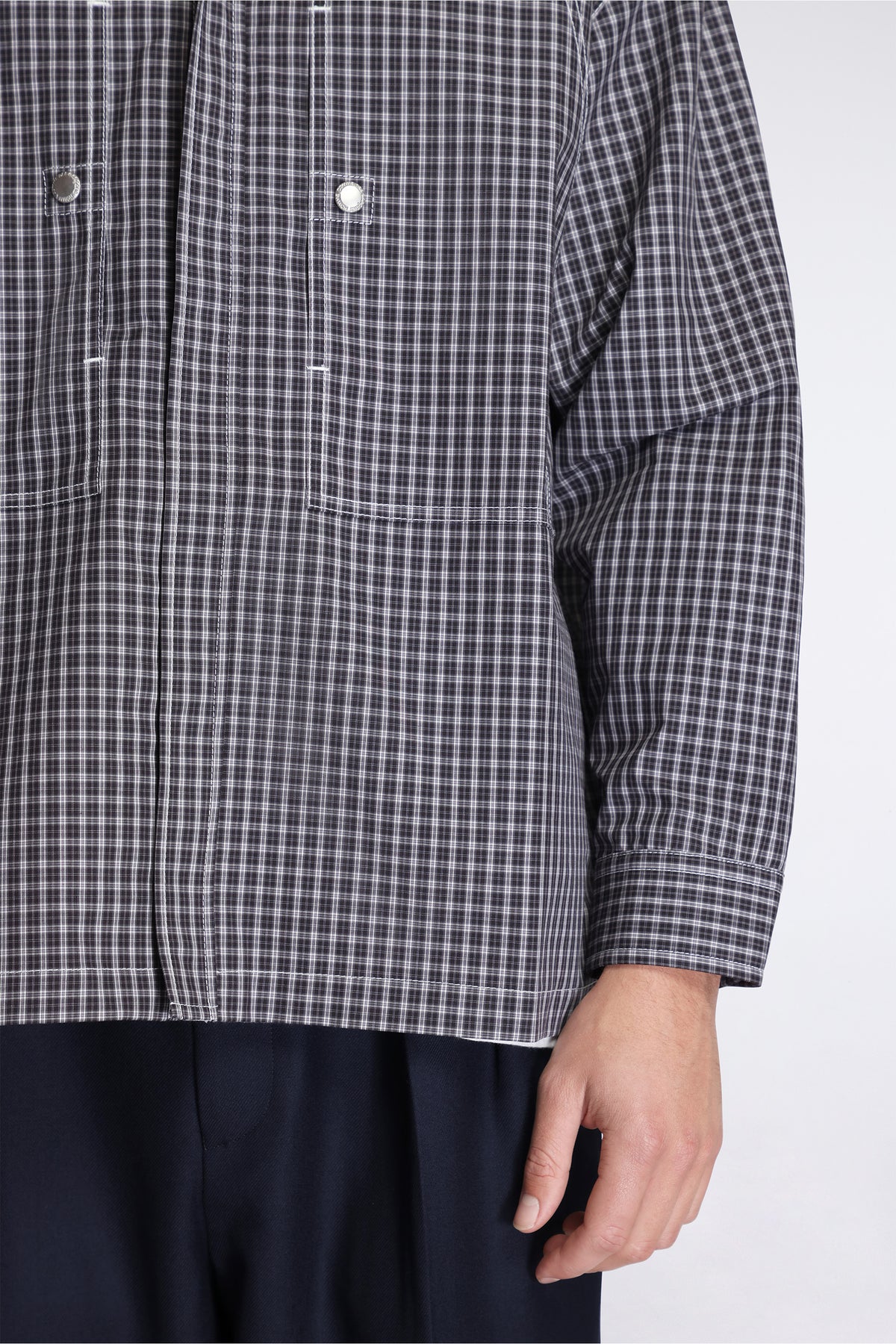 Check Utility Shirt Black/White/Charcoal