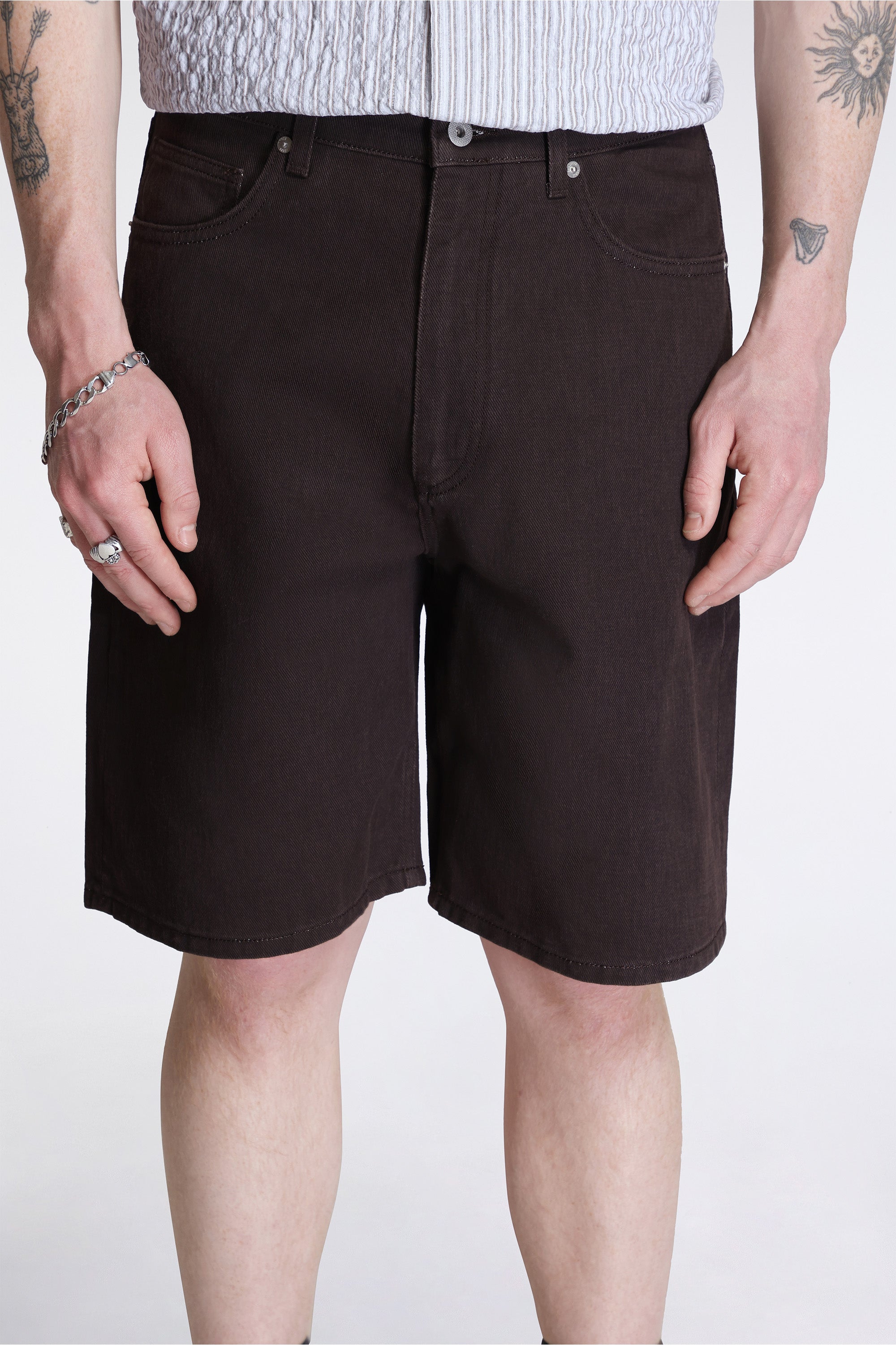 Korshavn Relaxed 5 Pocket Resist Dyed Twill Short Shale