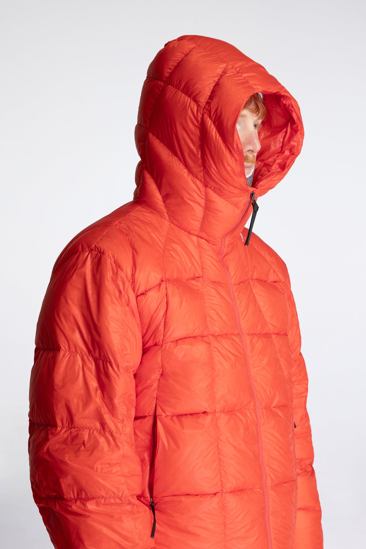 Three-Dimensional Down Parka Scarlet