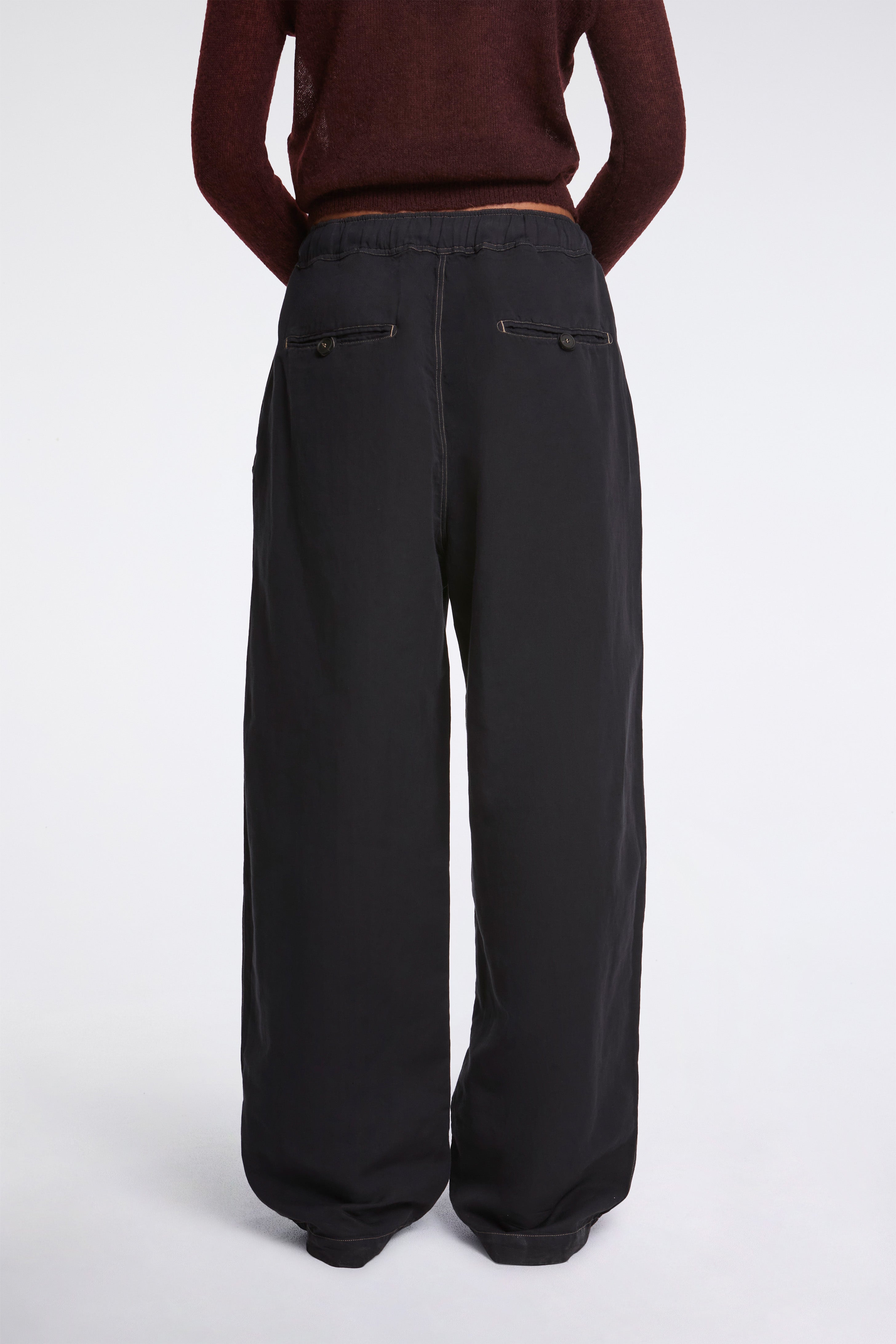 Sonny GD Linen Pants Black Grape