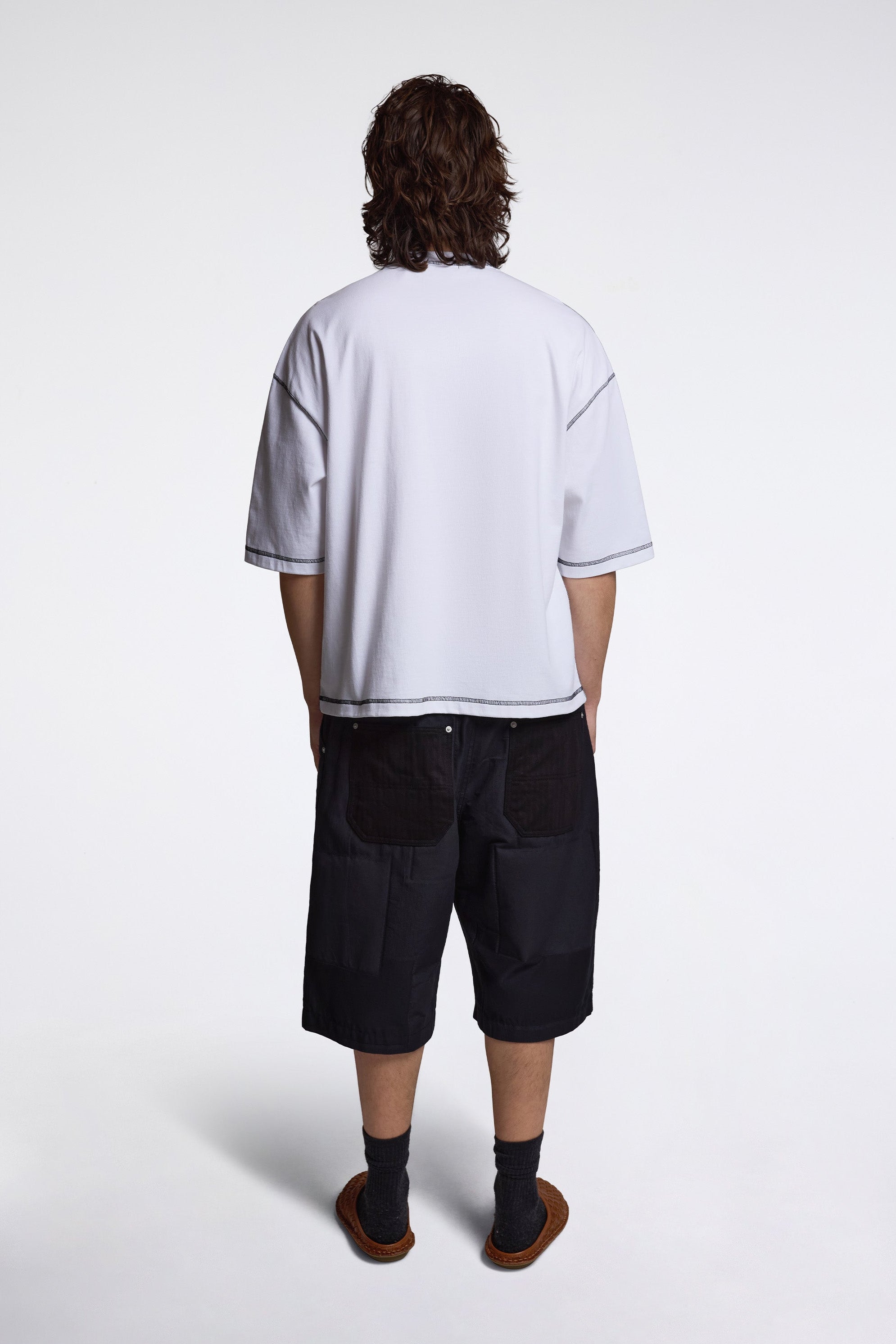 Contrast Stitch T-Shirt White
