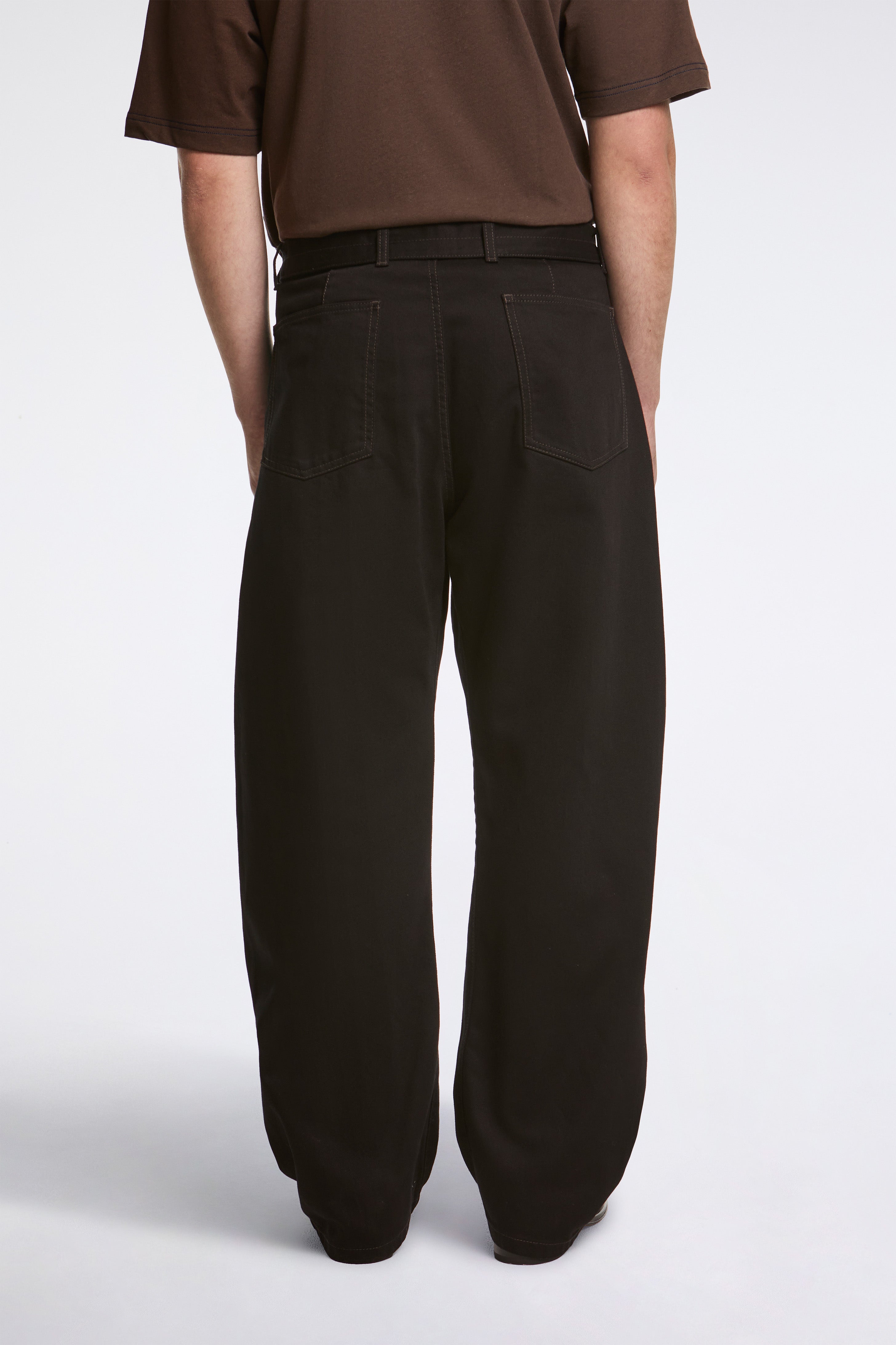 Lemaire Twisted Belted Pant Black | HAVN