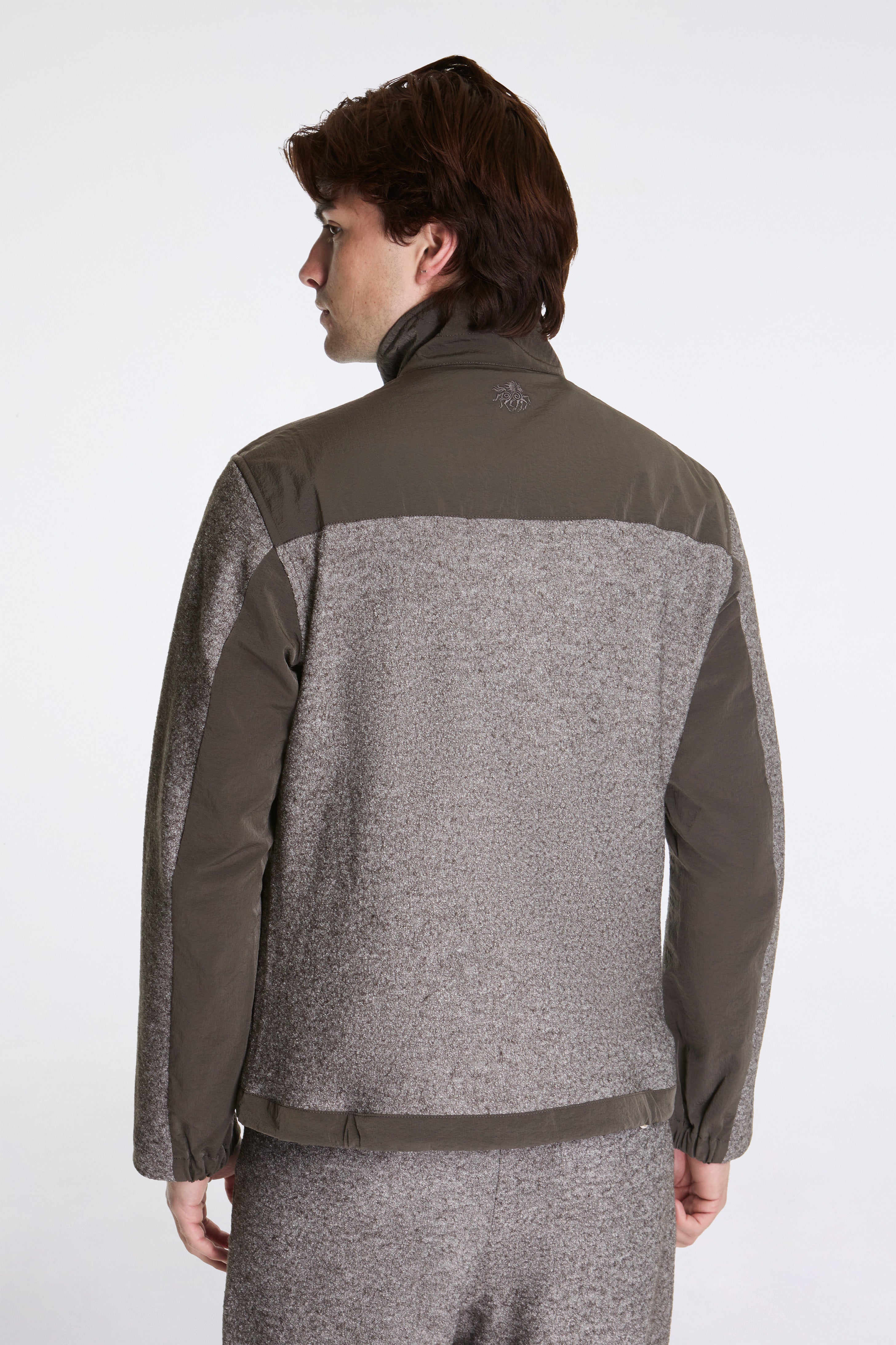 Reach Wool Nylon Outdoor Track Top Major Brown