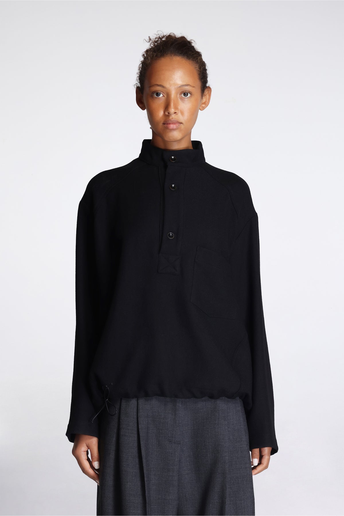 Work Smock Wool Serge Black