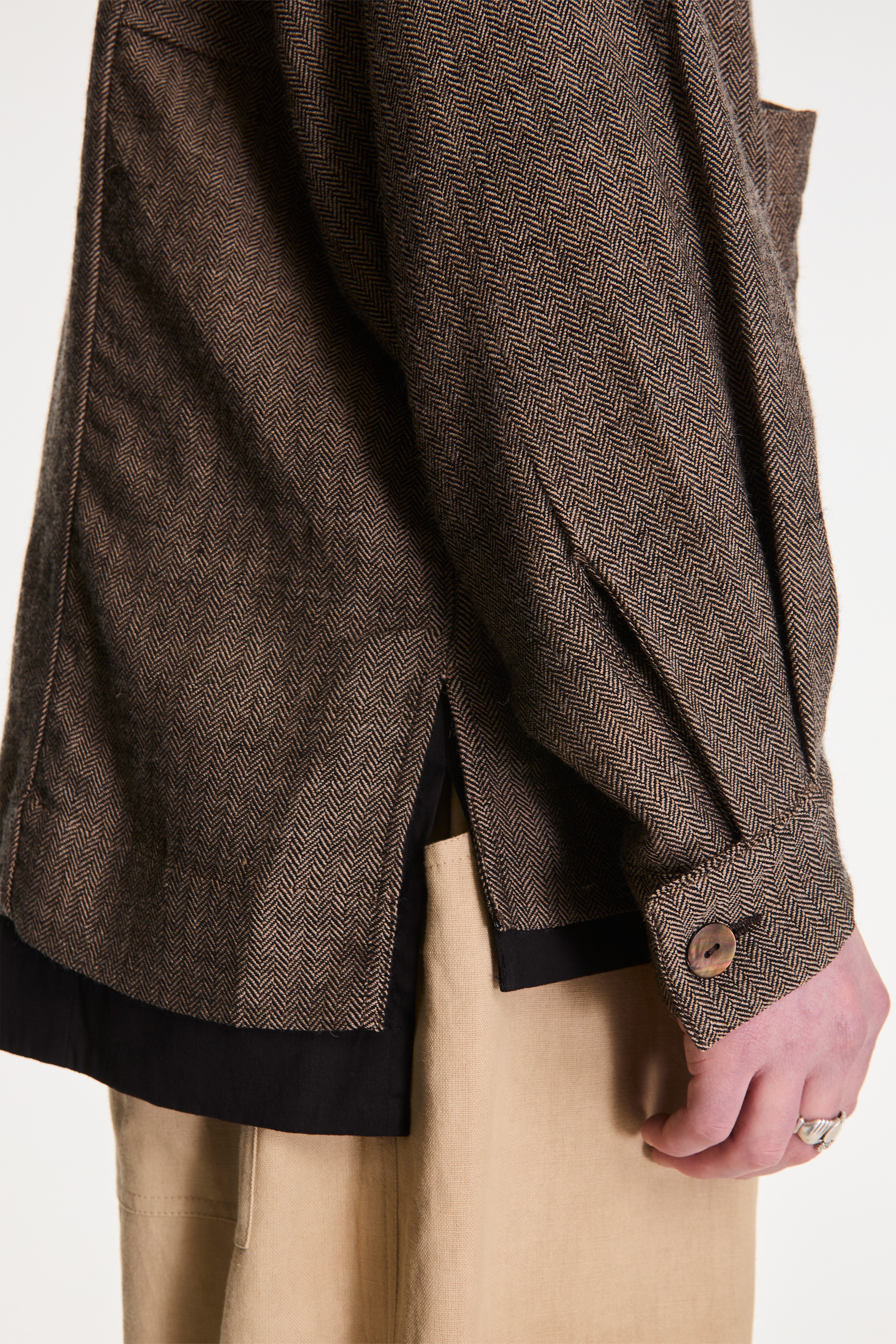 Farmer Jacket Himalayan Wool Black/Cream