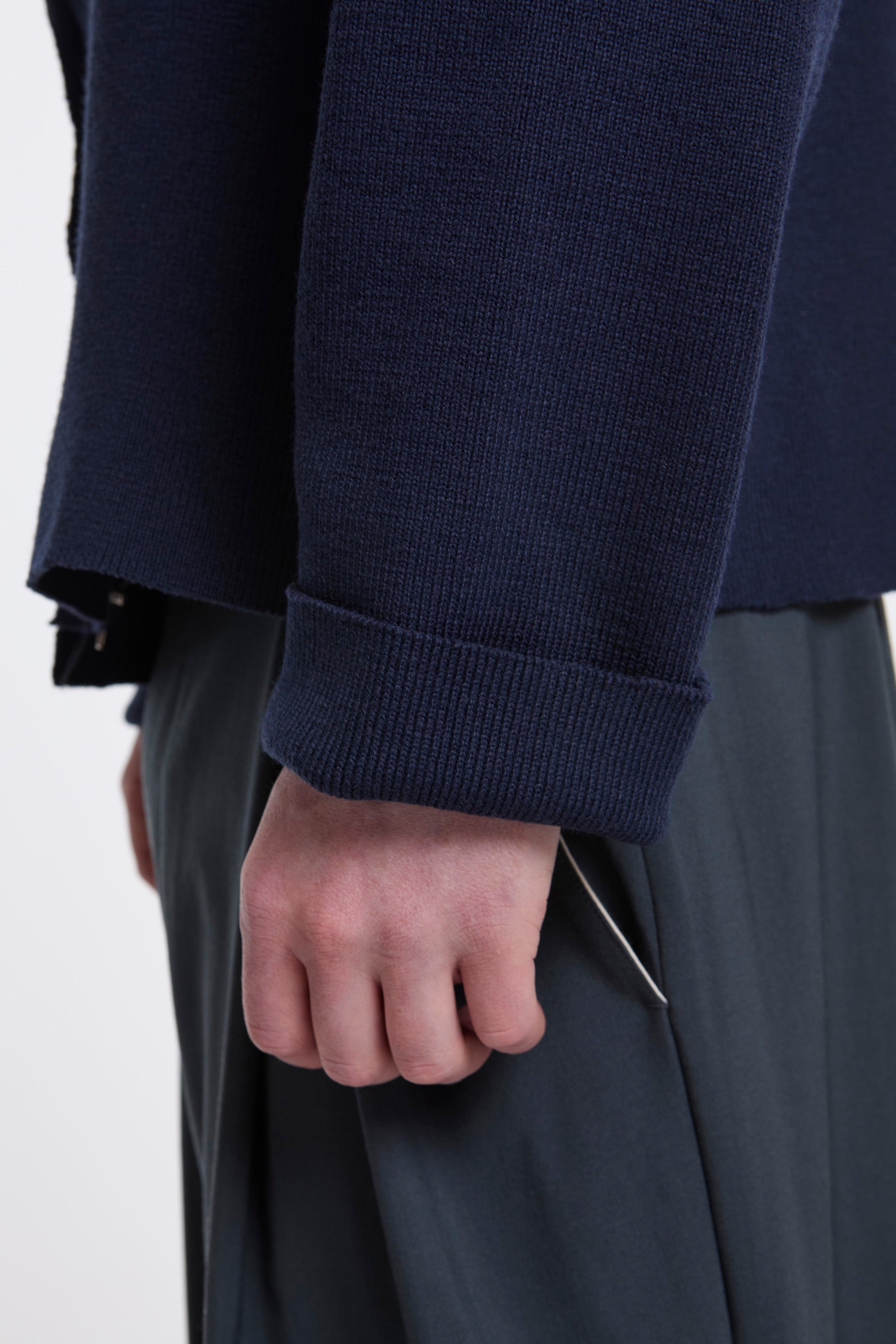 Camiel Fortgens Zip Up Knit Navy | HAVN