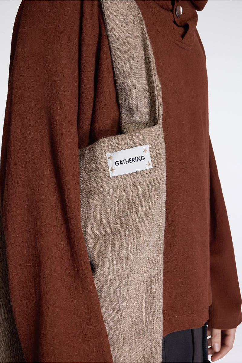 Single Tote Bag Beige
