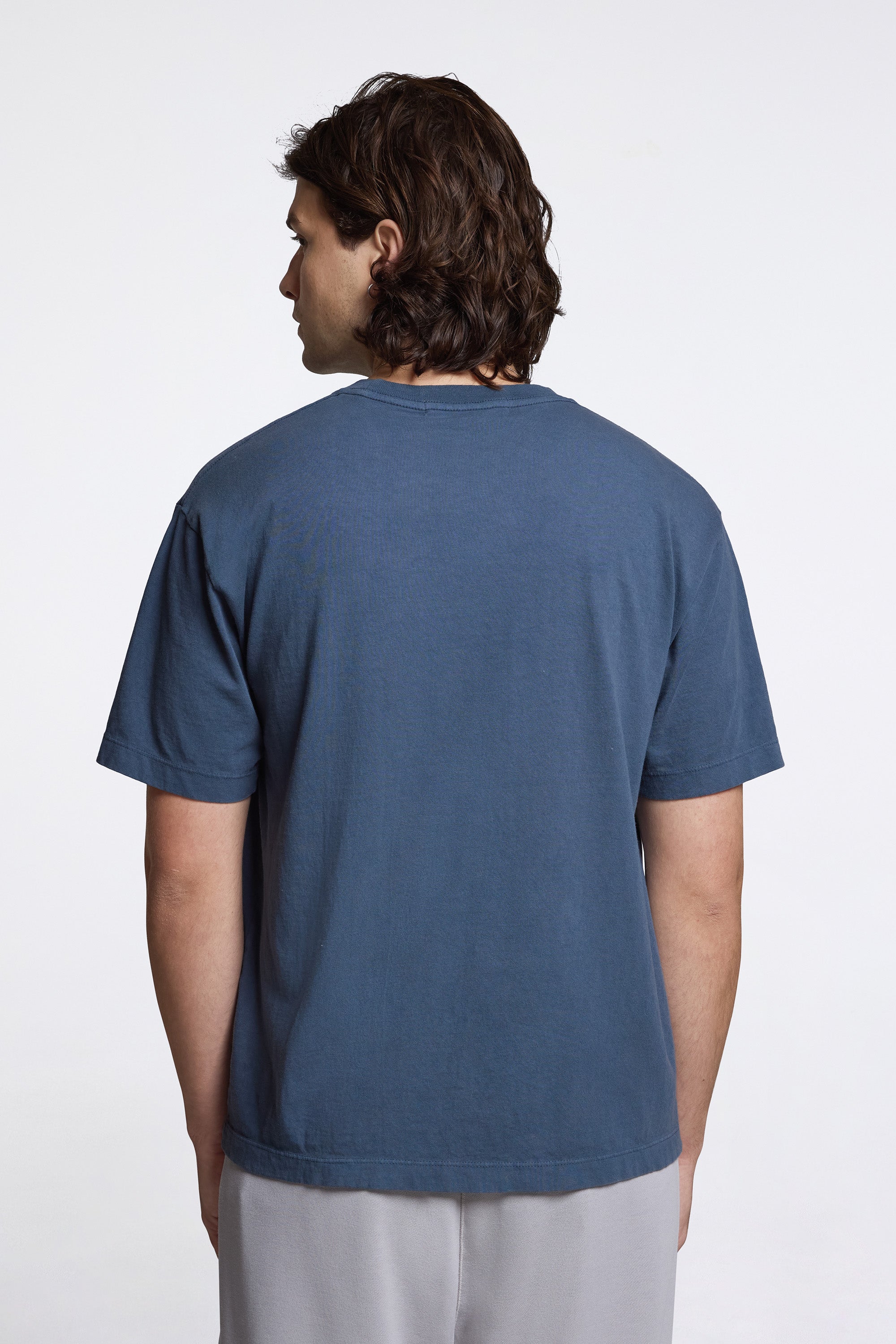 California Cotton Tee Runners Warm Blue