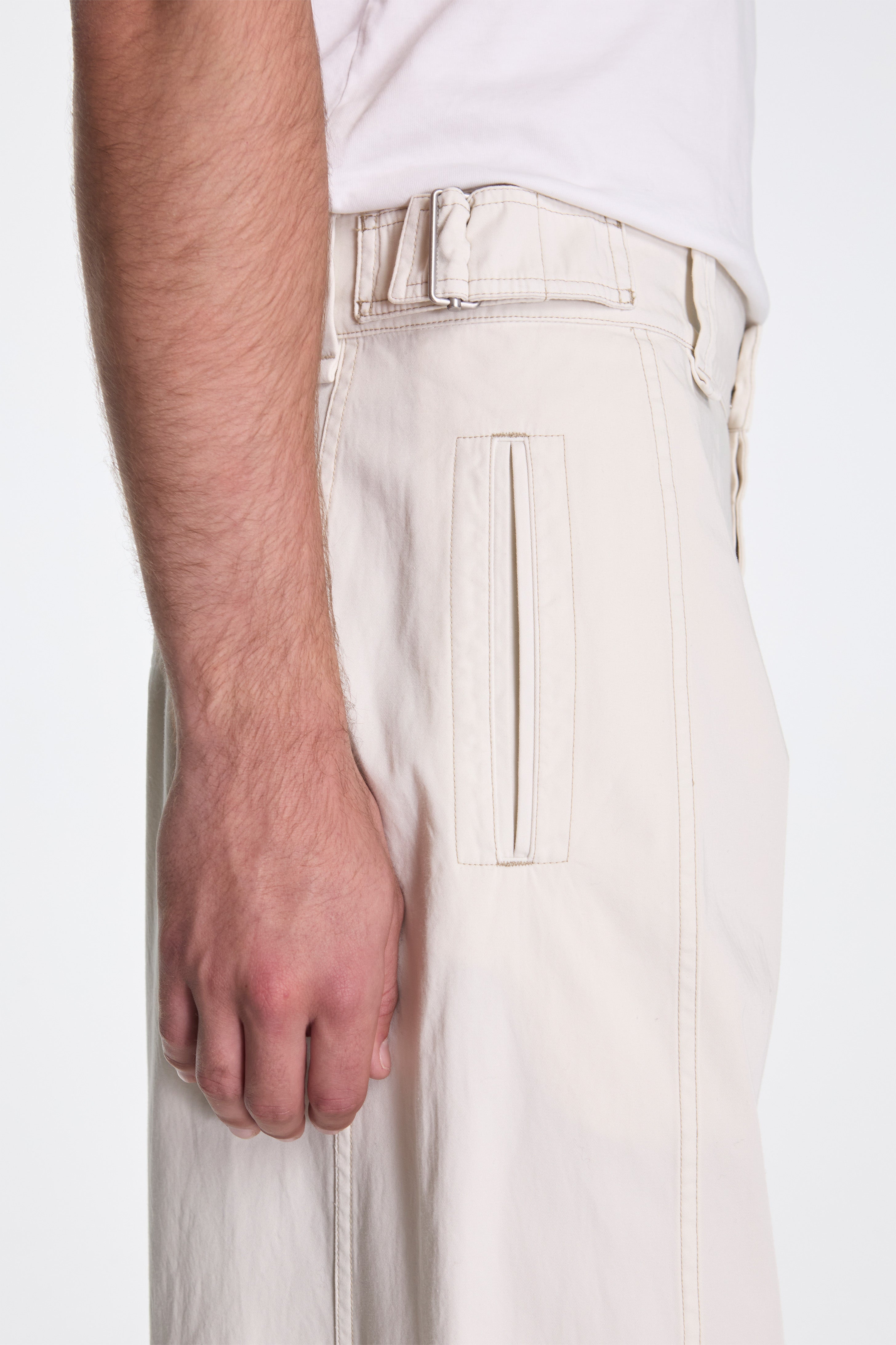 Maxi Utility Pants Light Cream