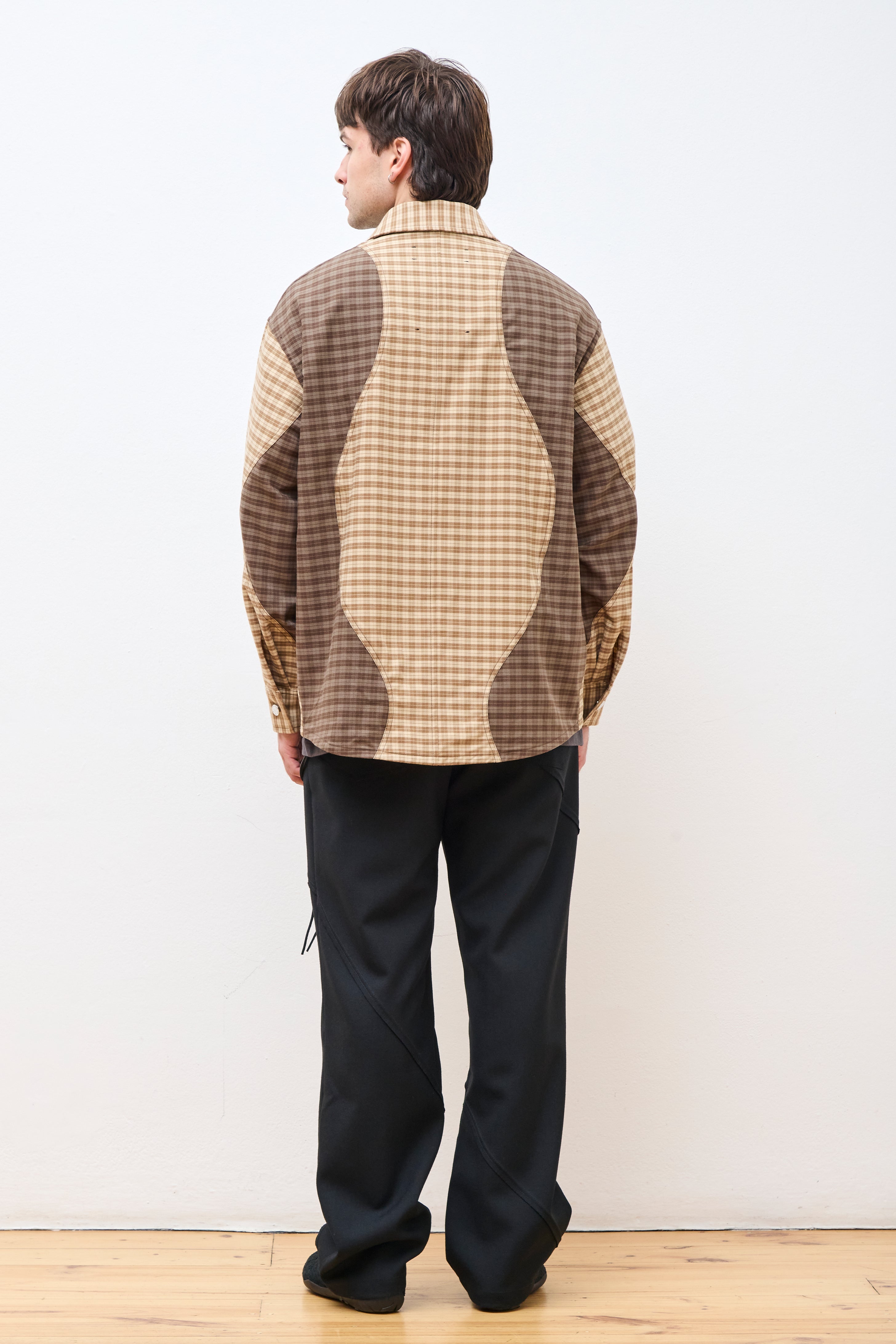 "Wiggle" Shirt Jacket Beige