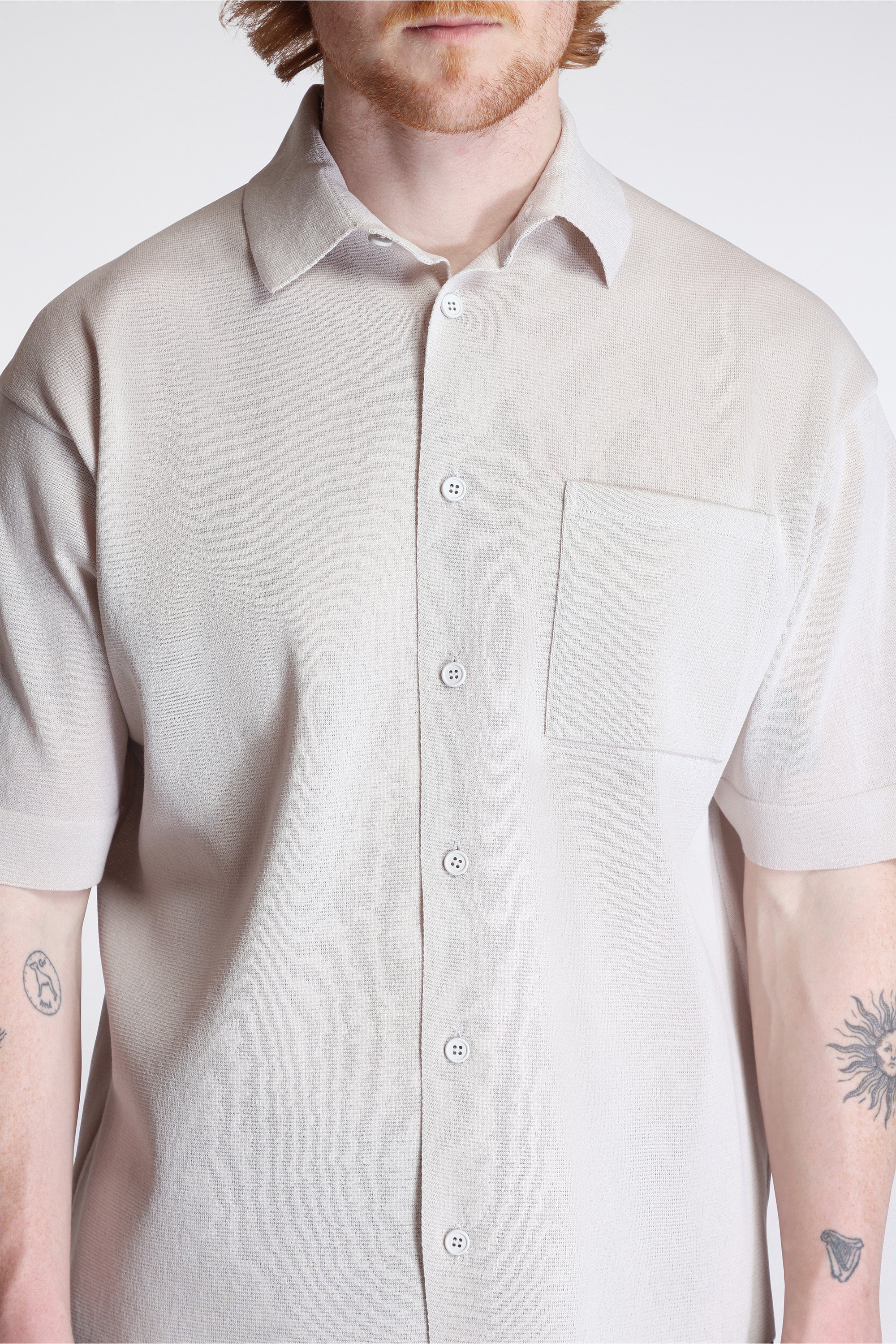 Tc Milan Short Sleeve Shirt Linen Beige