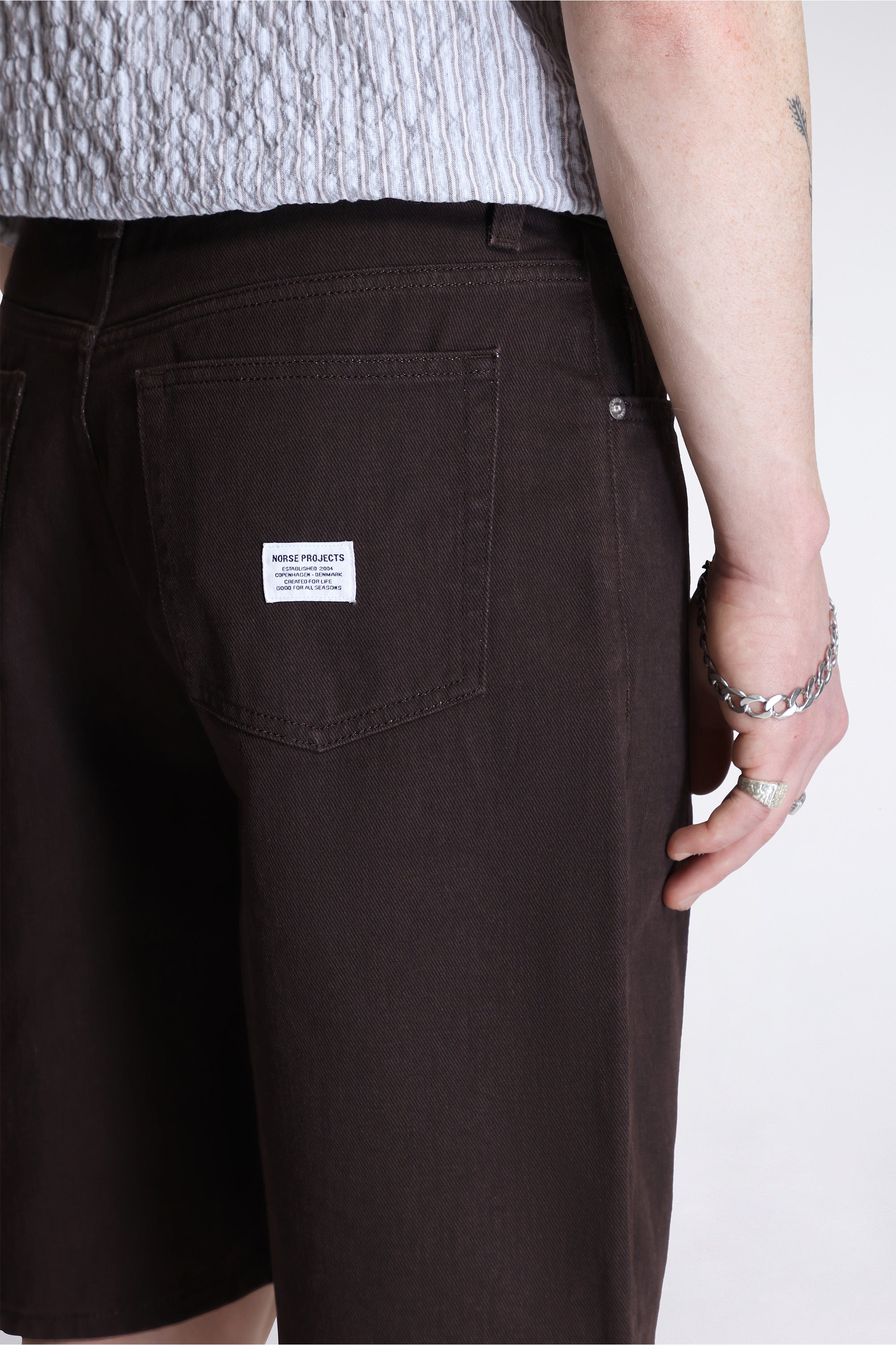 Korshavn Relaxed 5 Pocket Resist Dyed Twill Short Shale