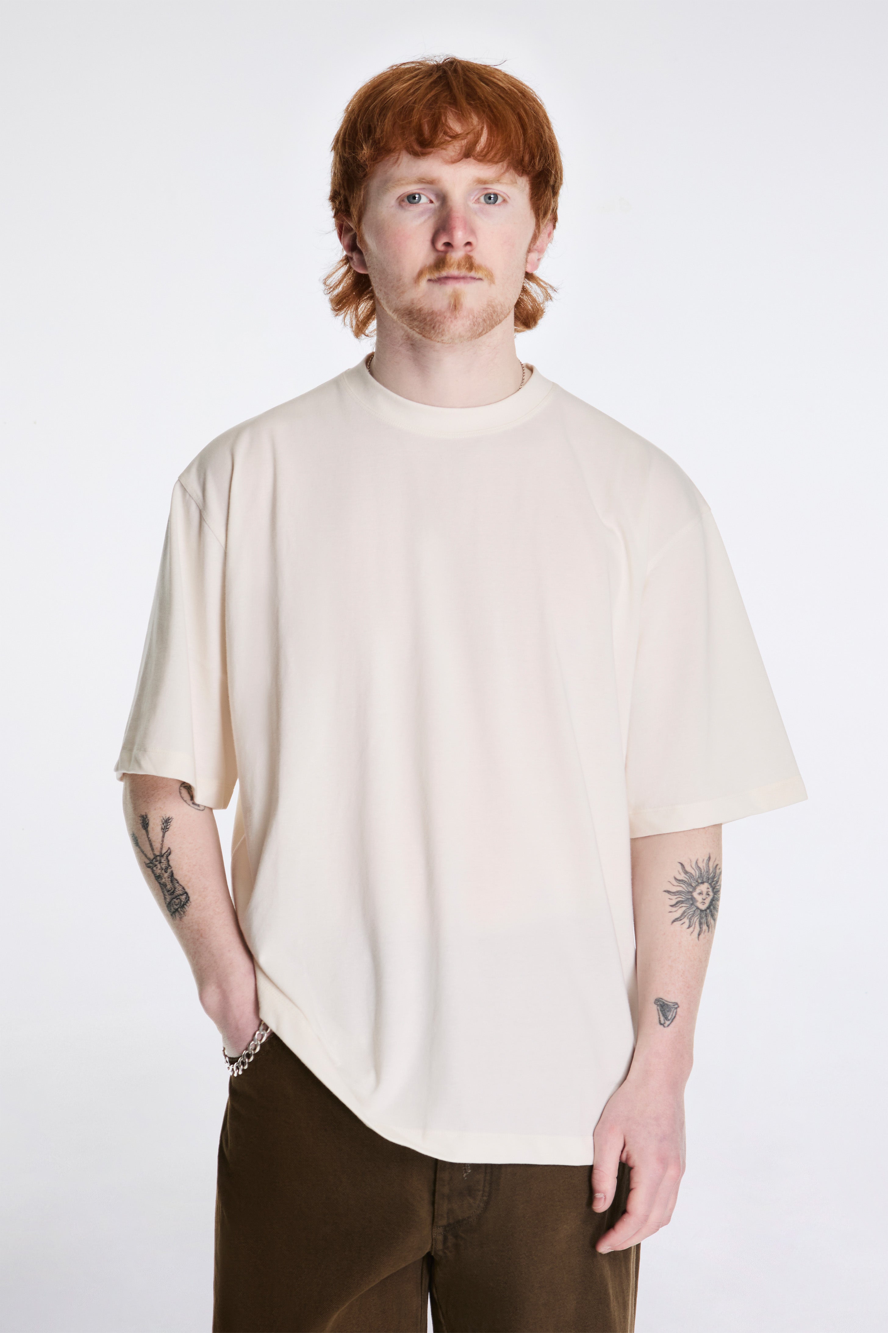 Box Fit T-Shirt Ecru