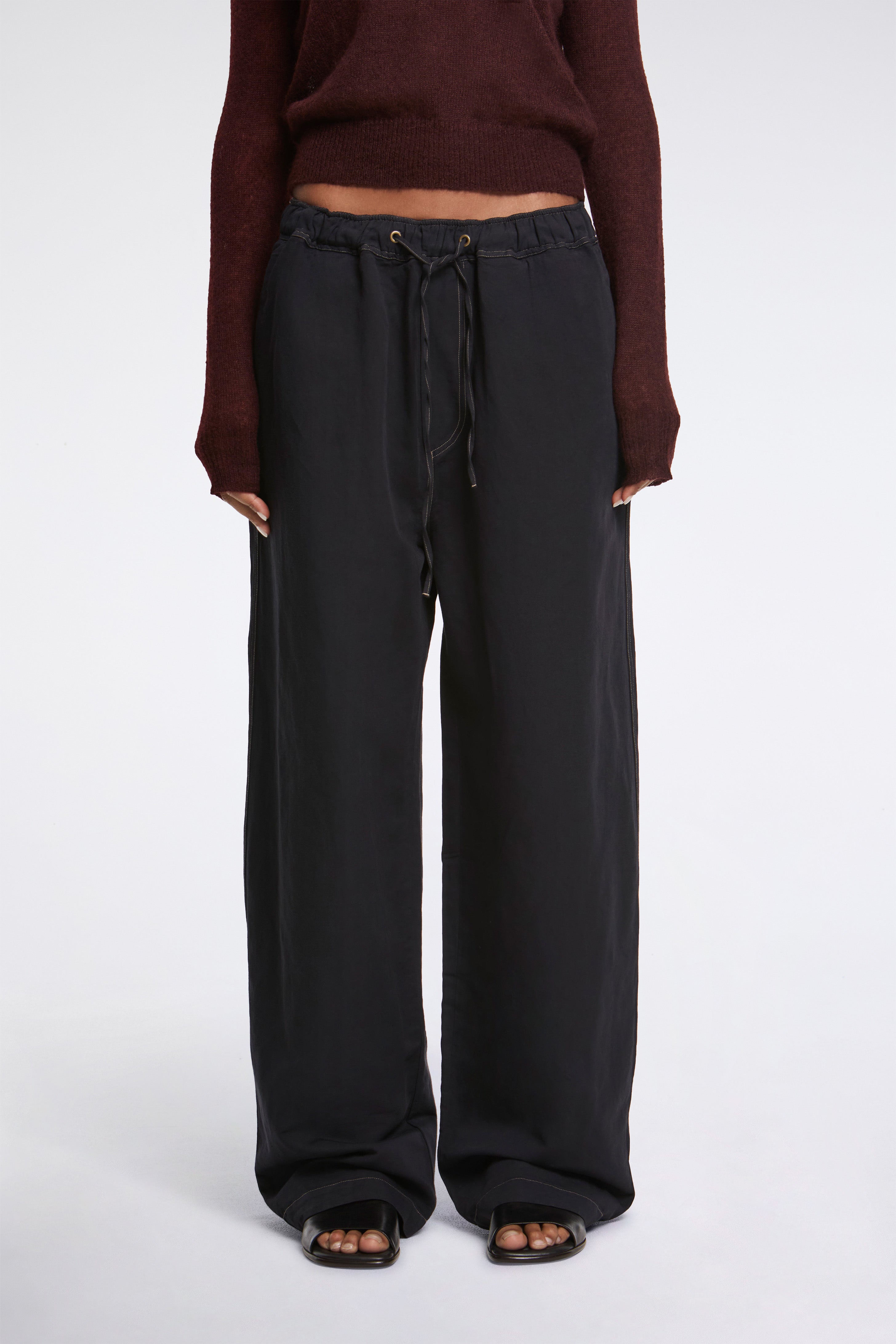 Sonny GD Linen Pants Black Grape