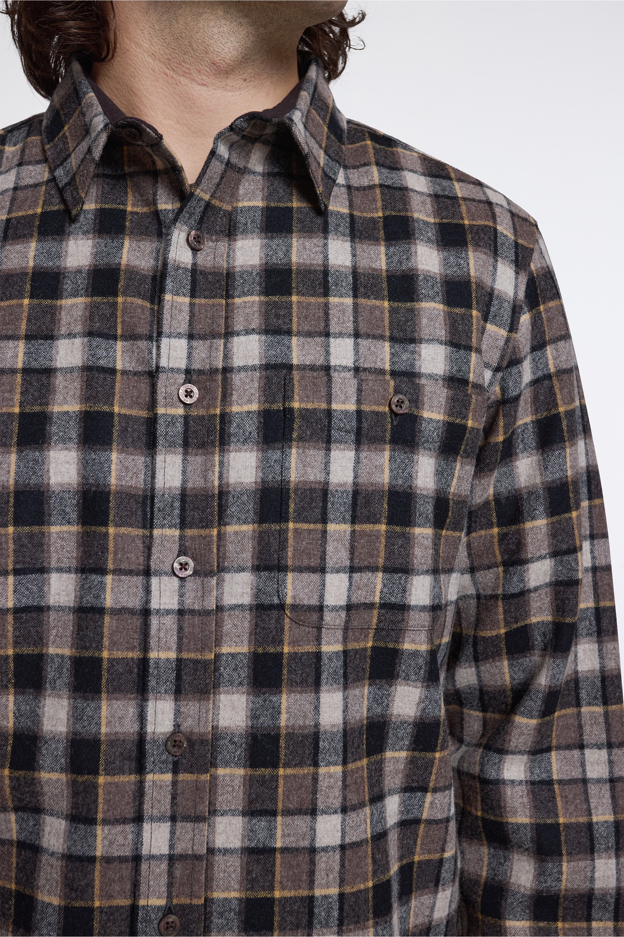 Trail Shirt Brown/Yellow Plaid