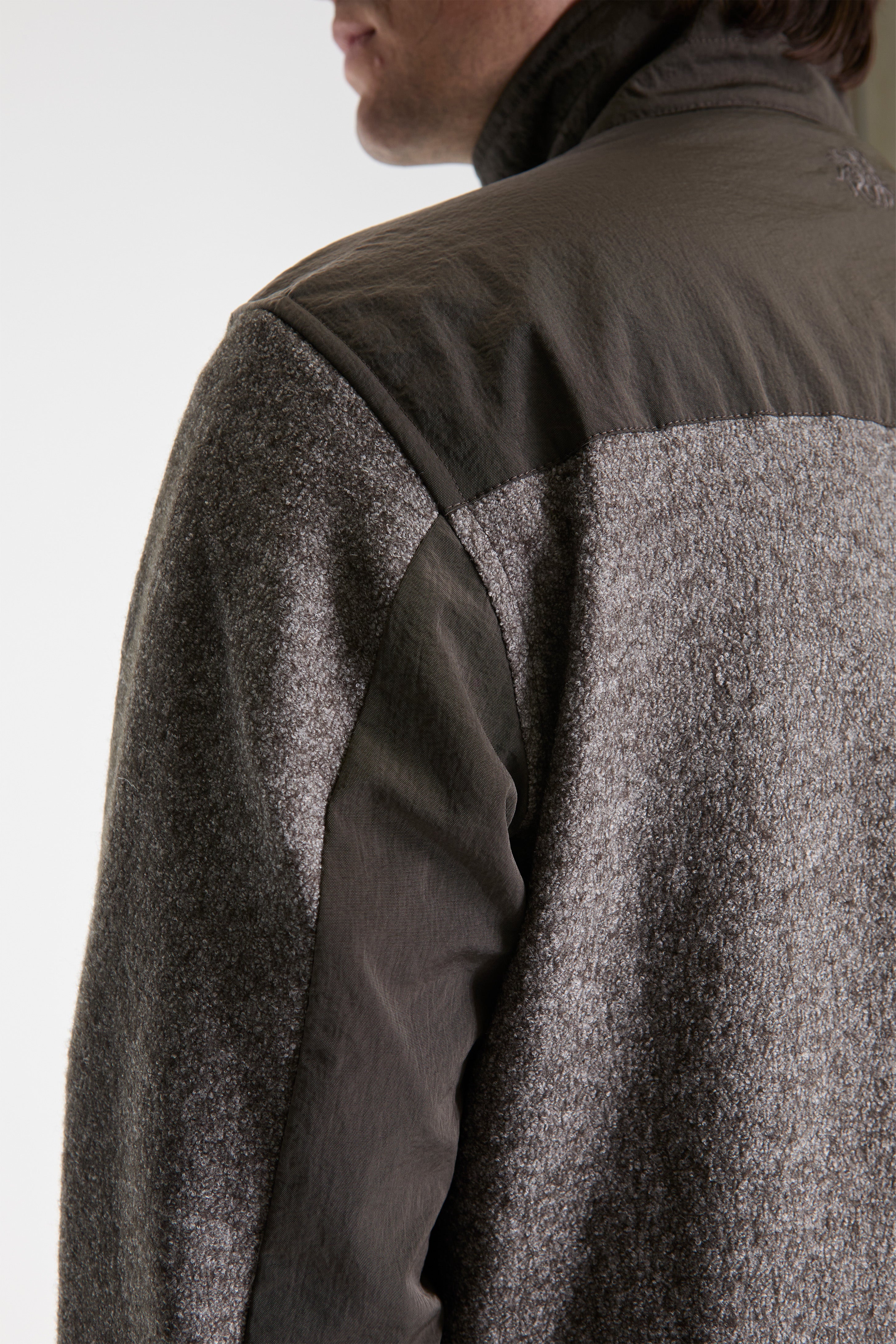 Reach Wool Nylon Outdoor Track Top Major Brown