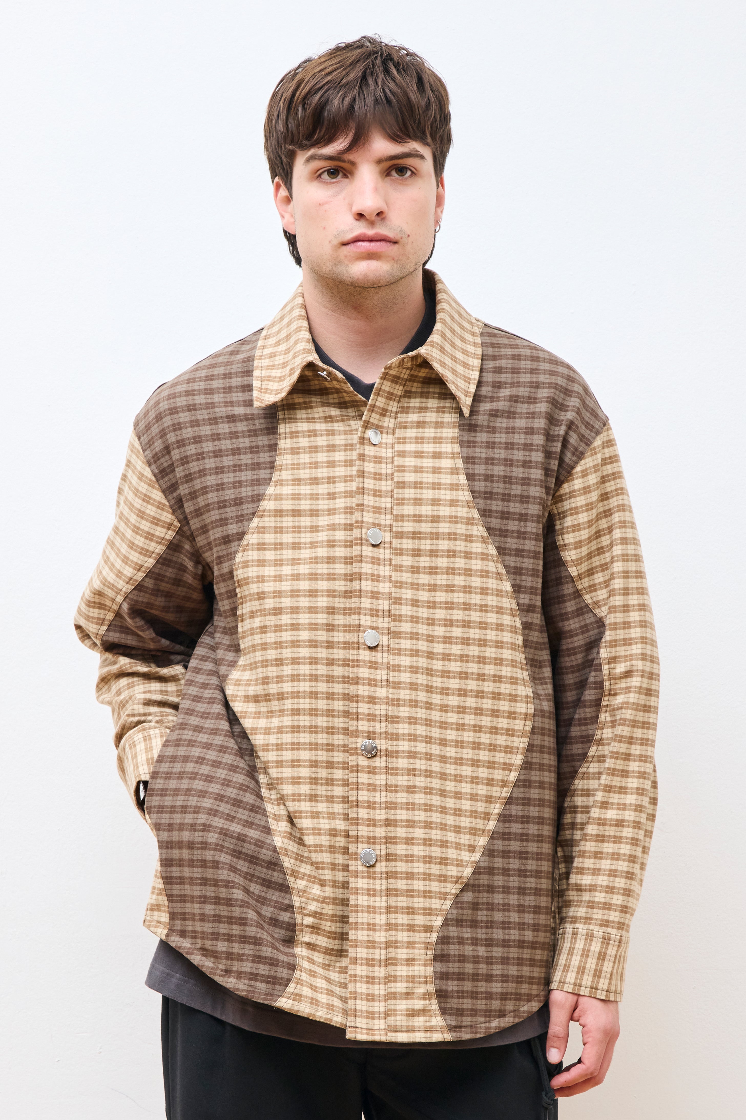 "Wiggle" Shirt Jacket Beige