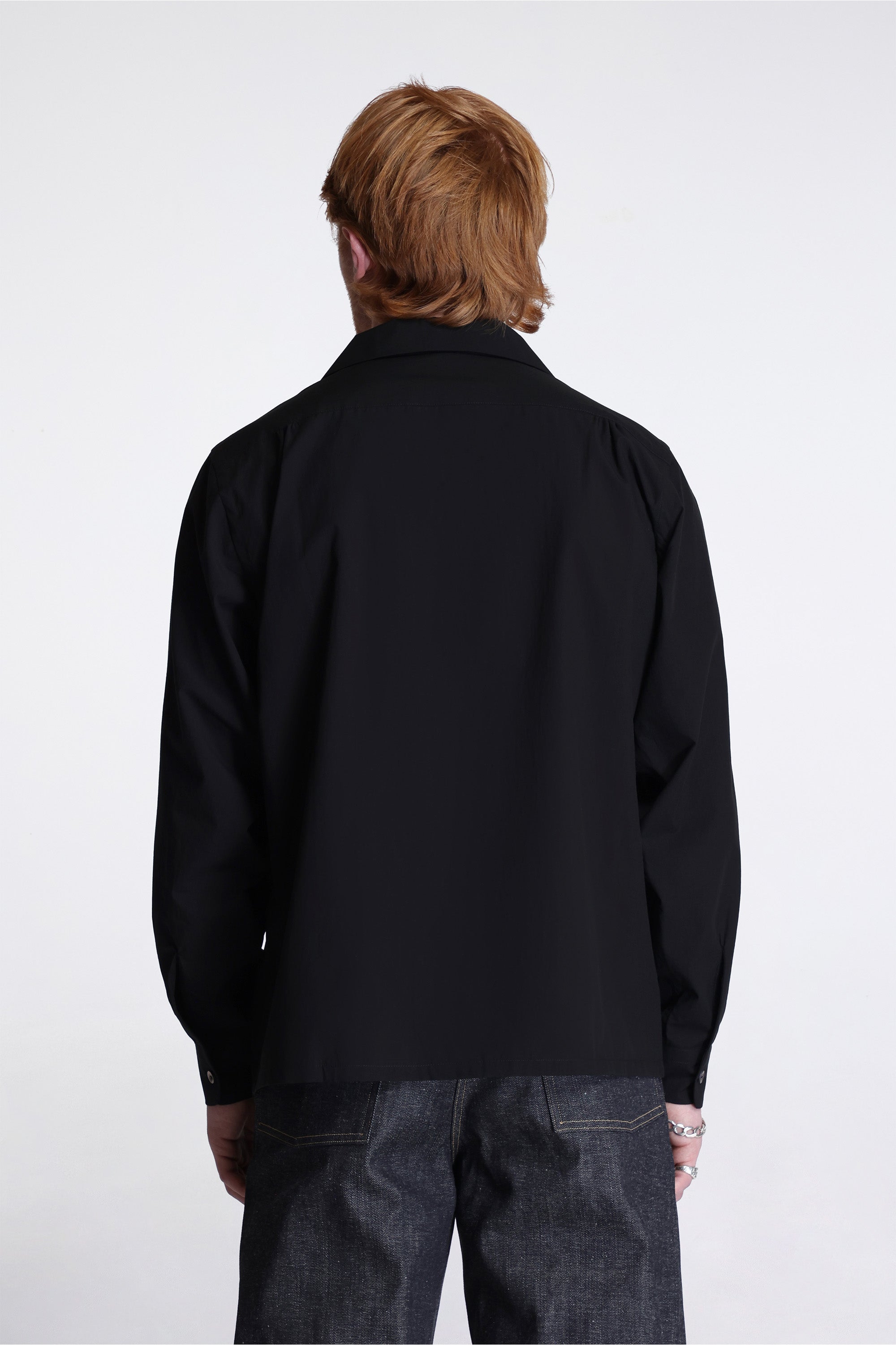 Lot.101 Open Collar Shirt Black