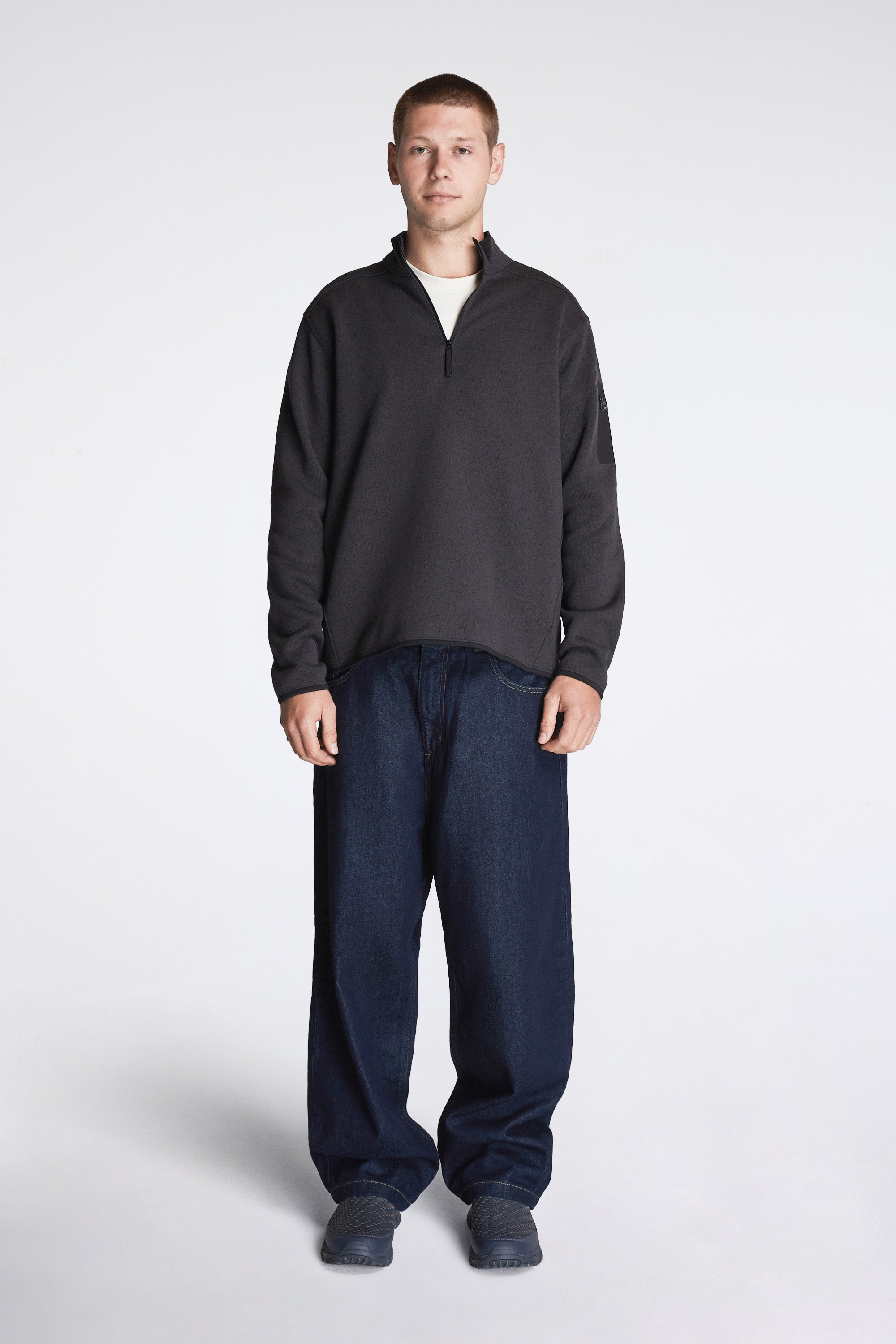 Covert 1/2 Zip M Black Heather II