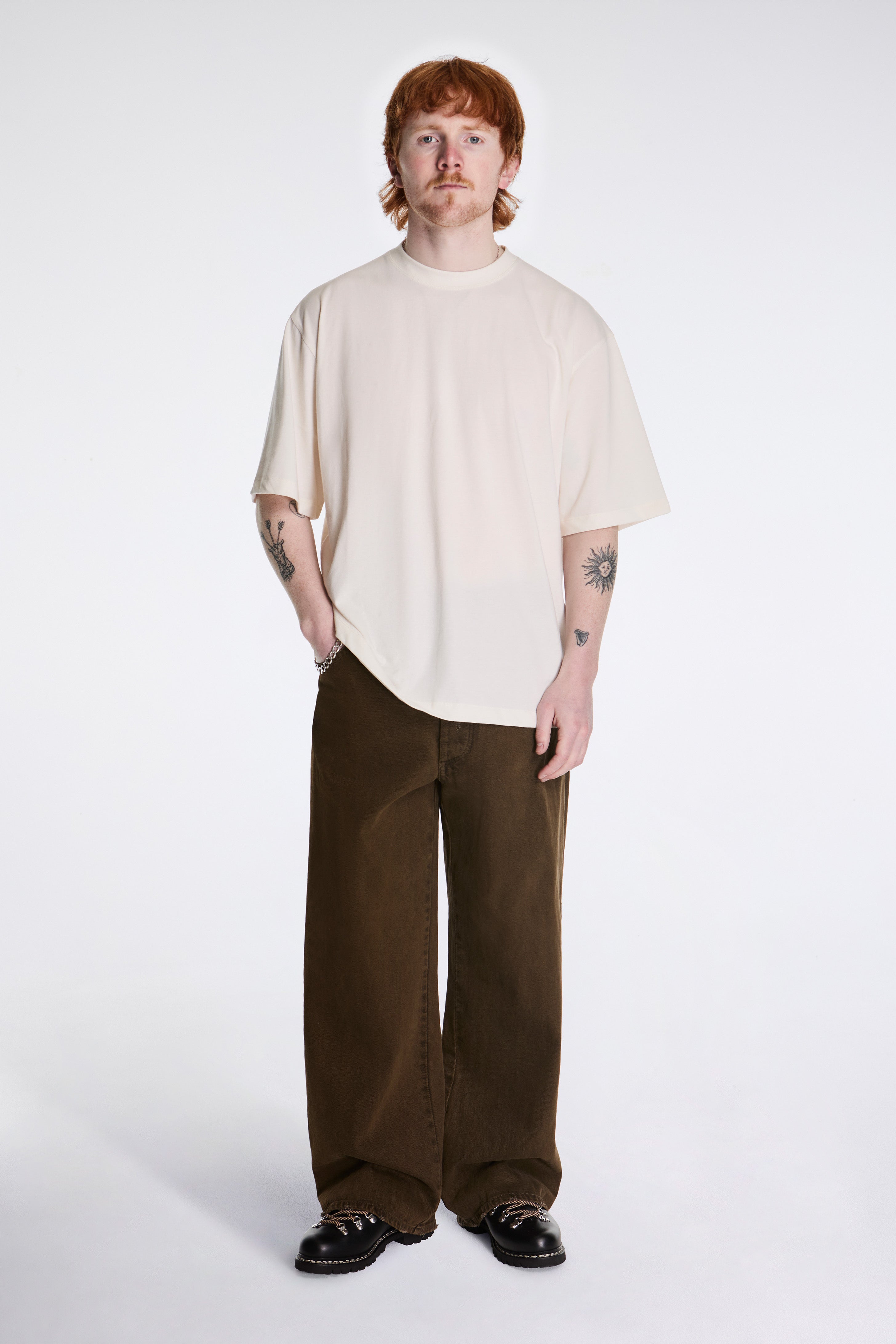 Box Fit T-Shirt Ecru