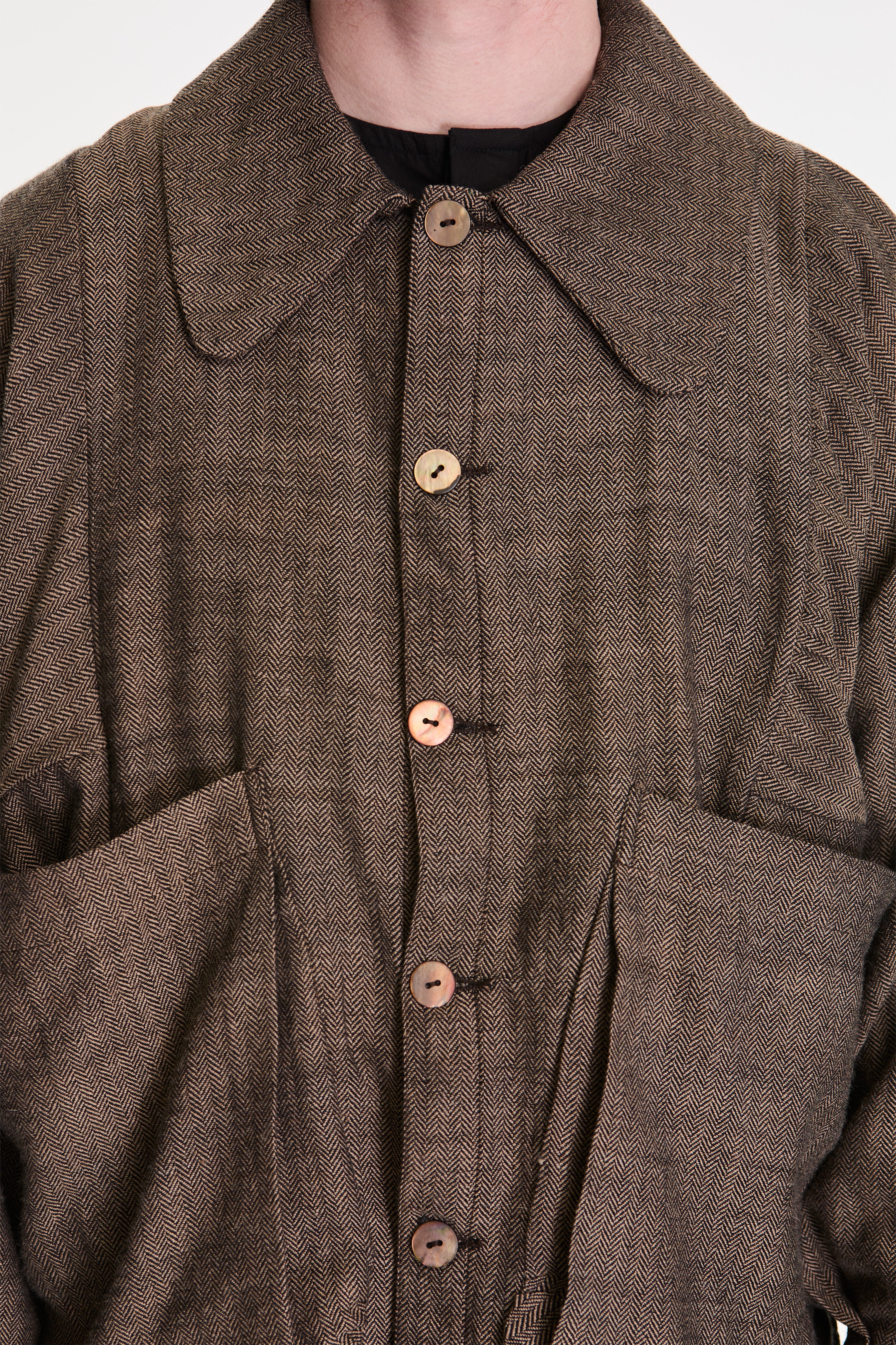 Farmer Jacket Himalayan Wool Black/Cream