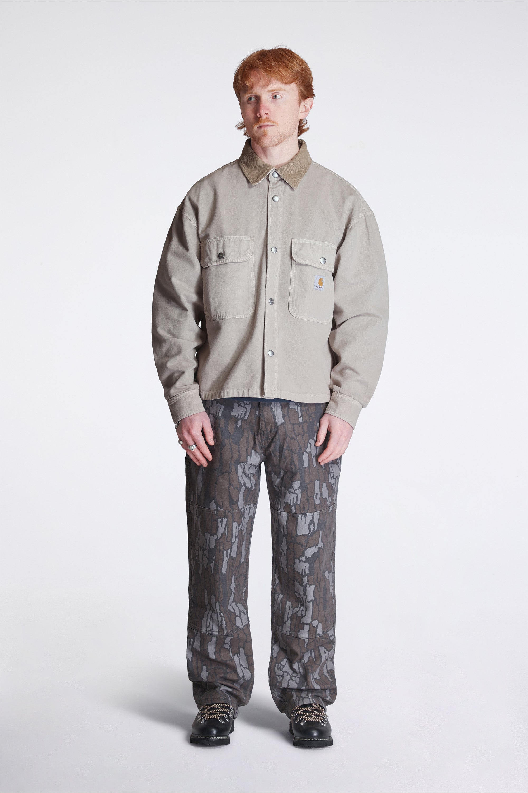 Prescott Shirt Jacket String/Leather