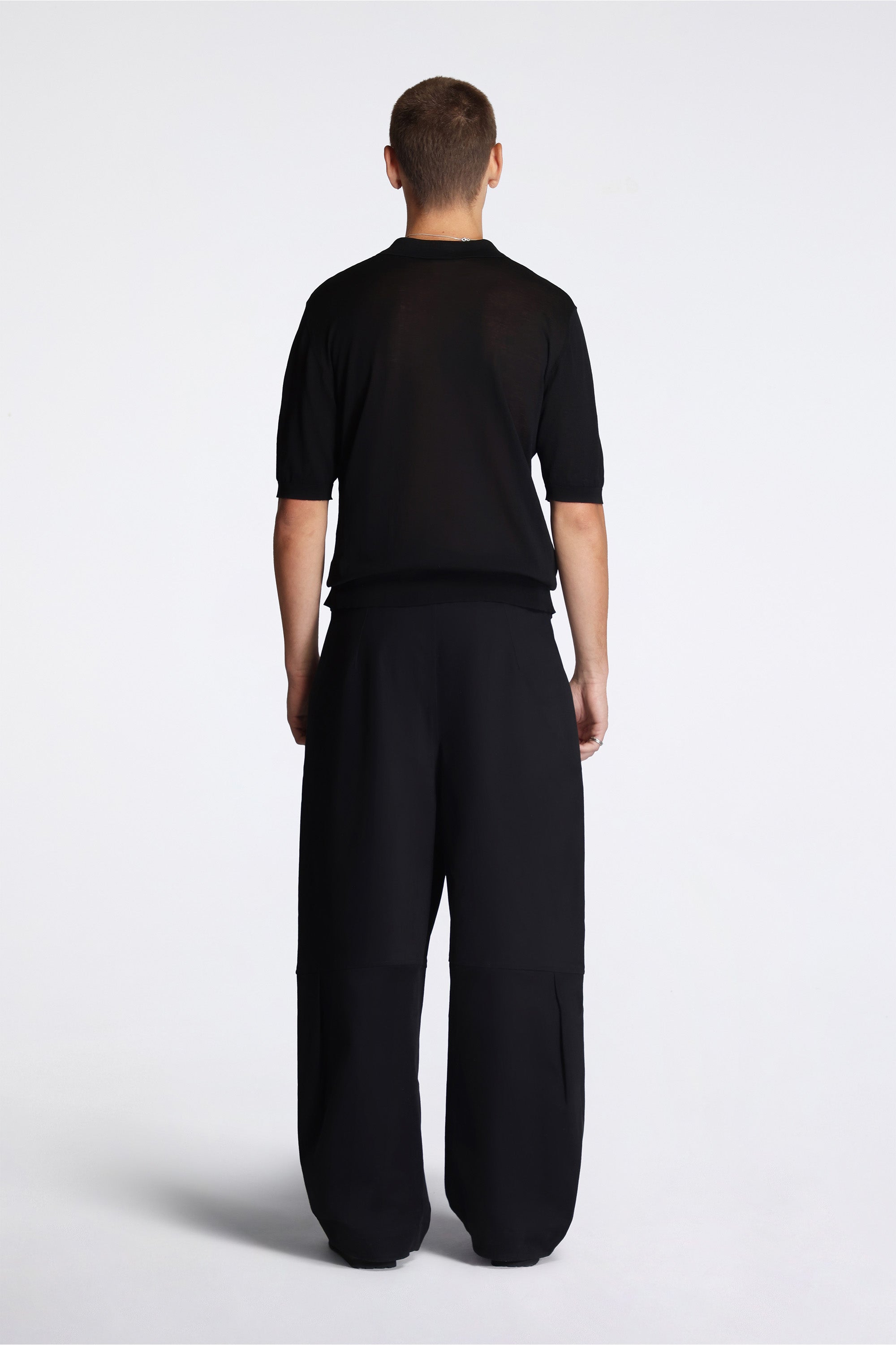 Crispy Polo Cotton Konjac Coating Black