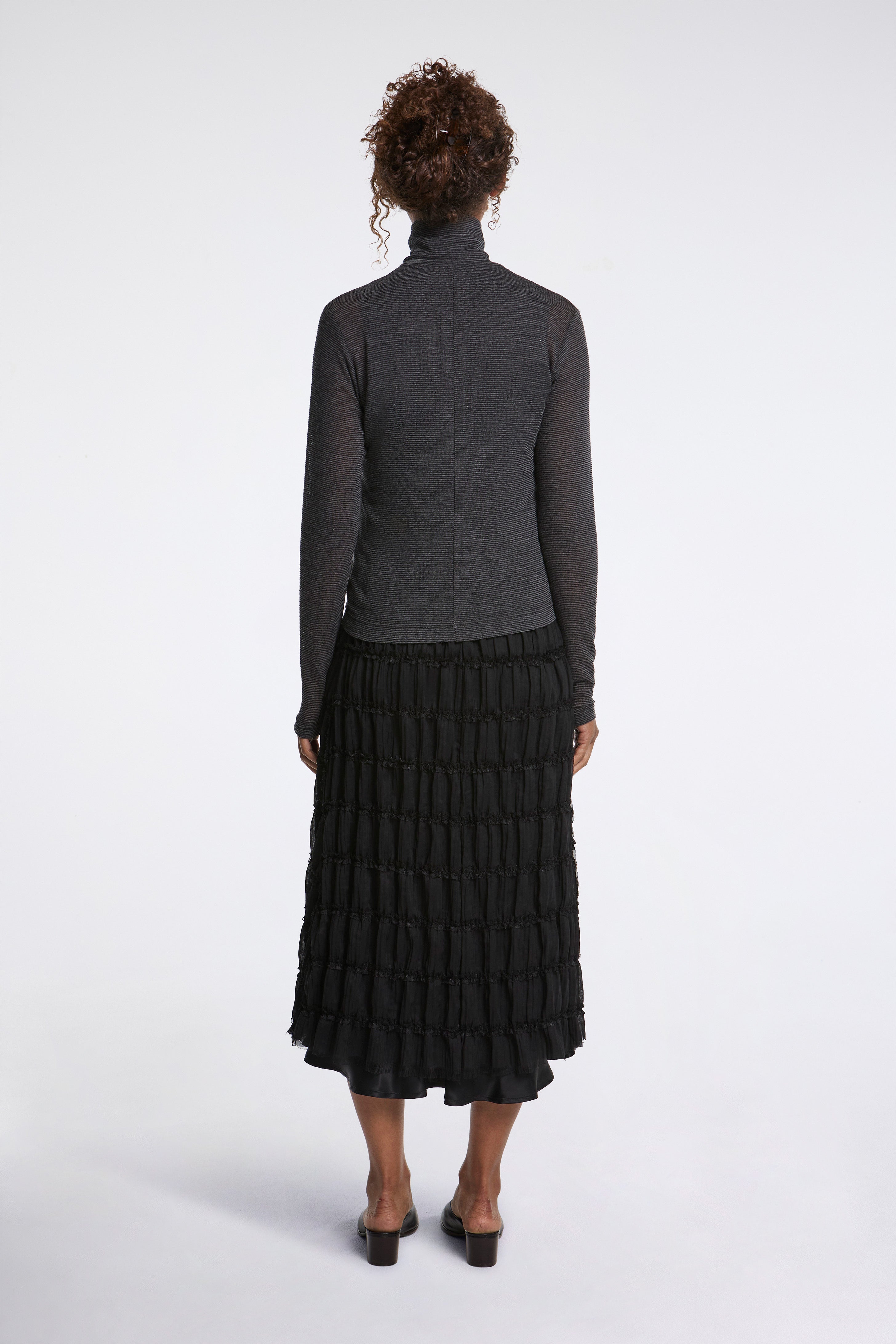 Zip Up Cardigan Charcoal