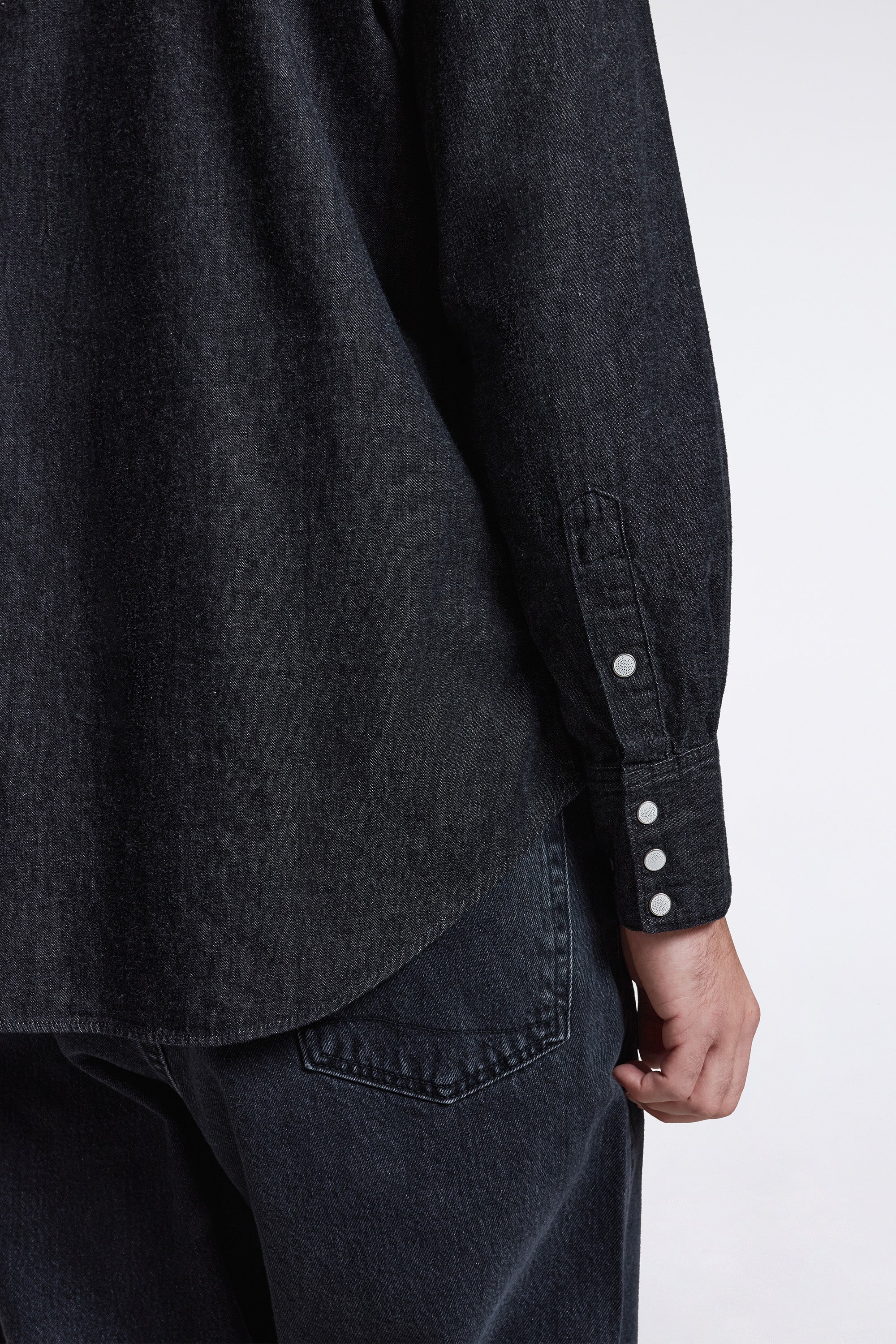 Western Shirt Black Denim