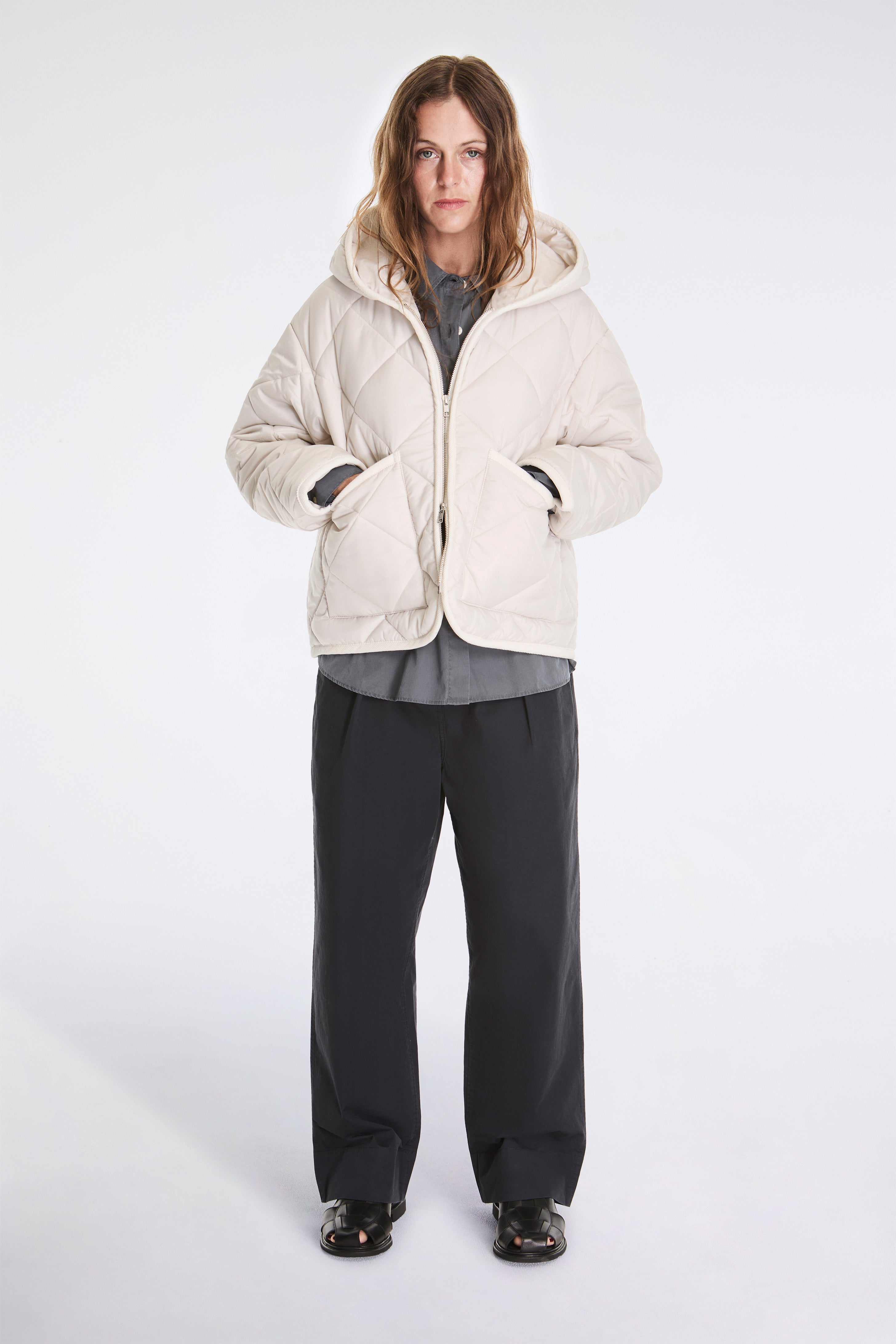 Big Quilt Zipped Craydon Womens Moonbeam/Silver