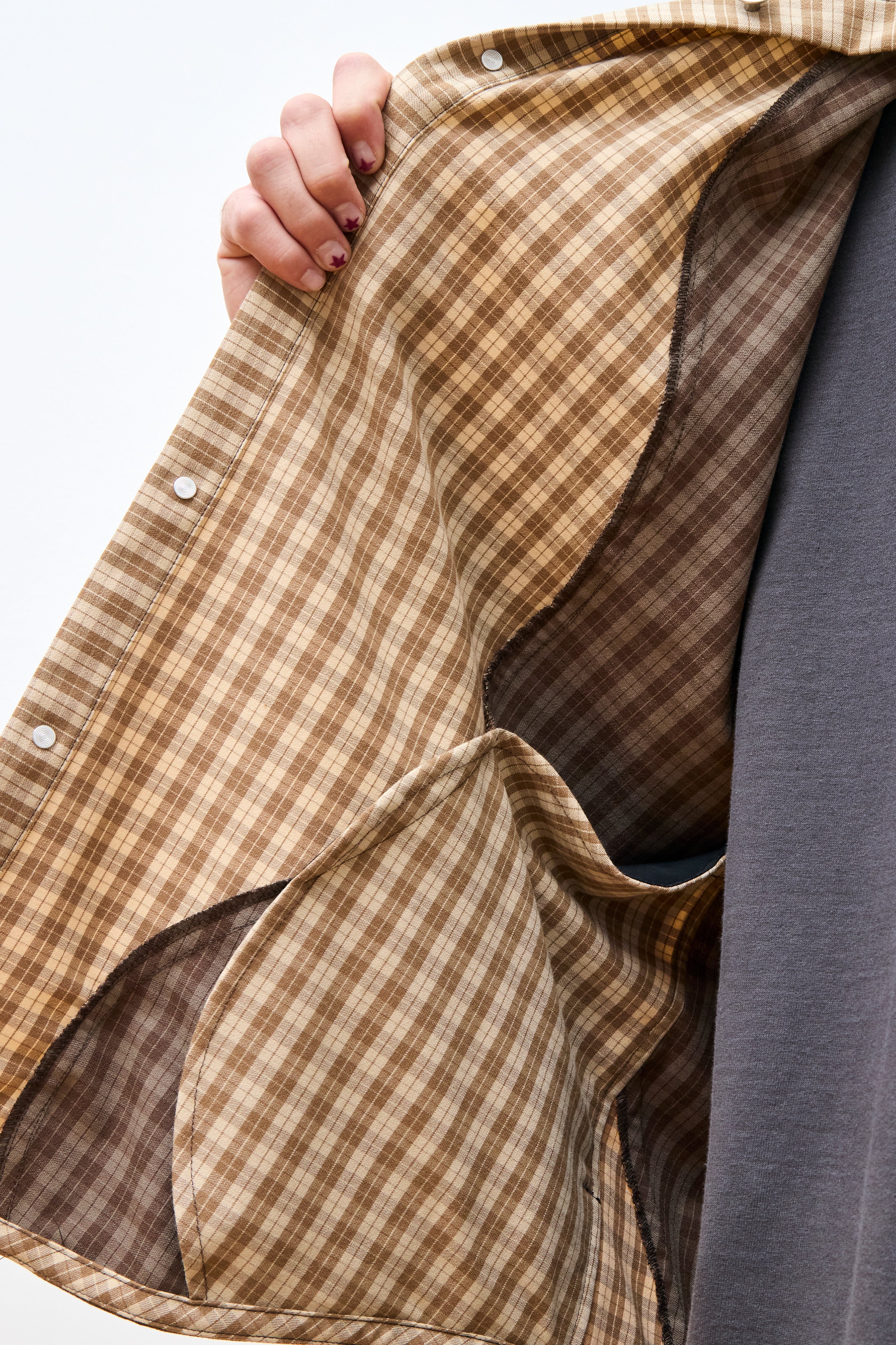 "Wiggle" Shirt Jacket Beige