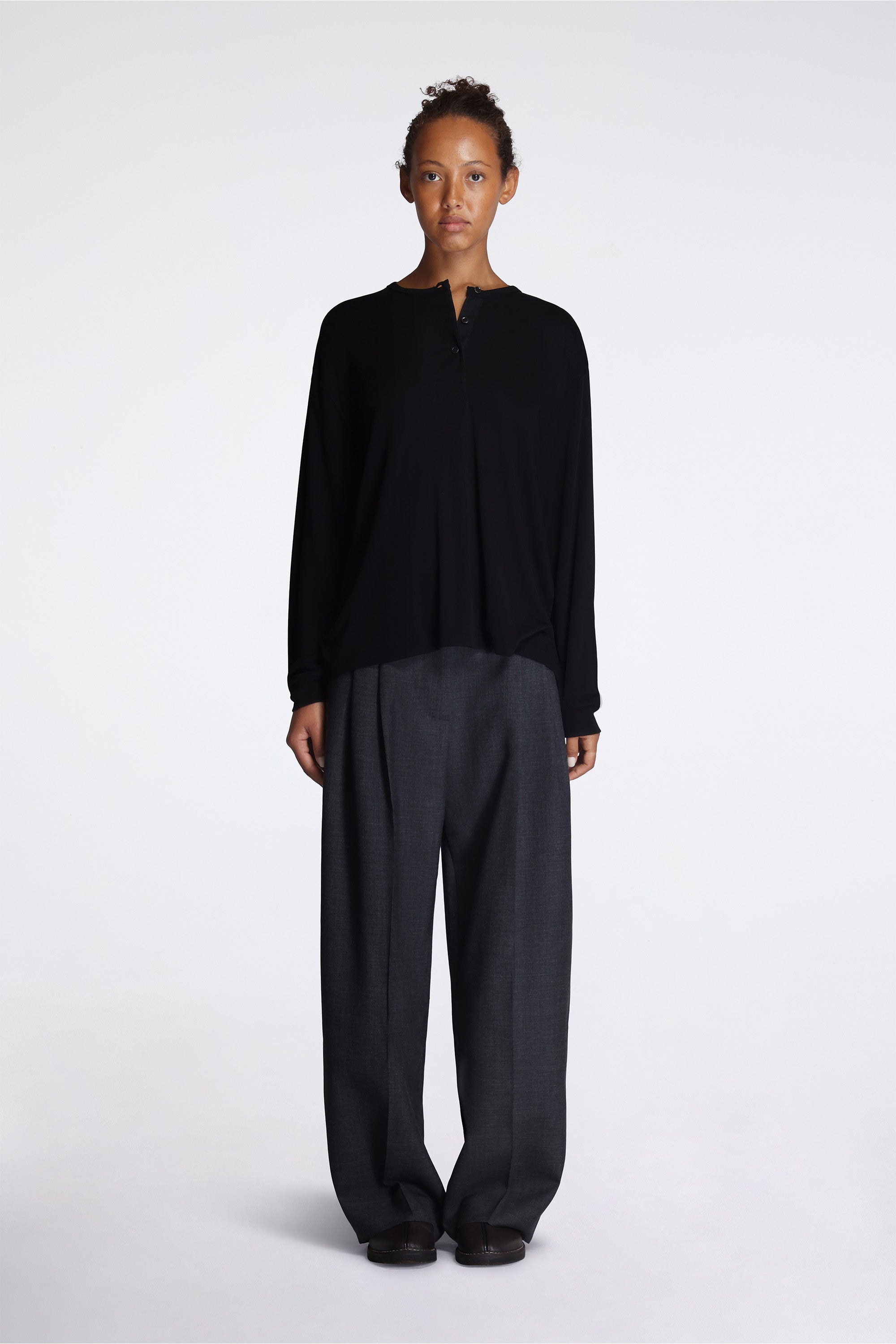 Rutas Henley Ls Top Black
