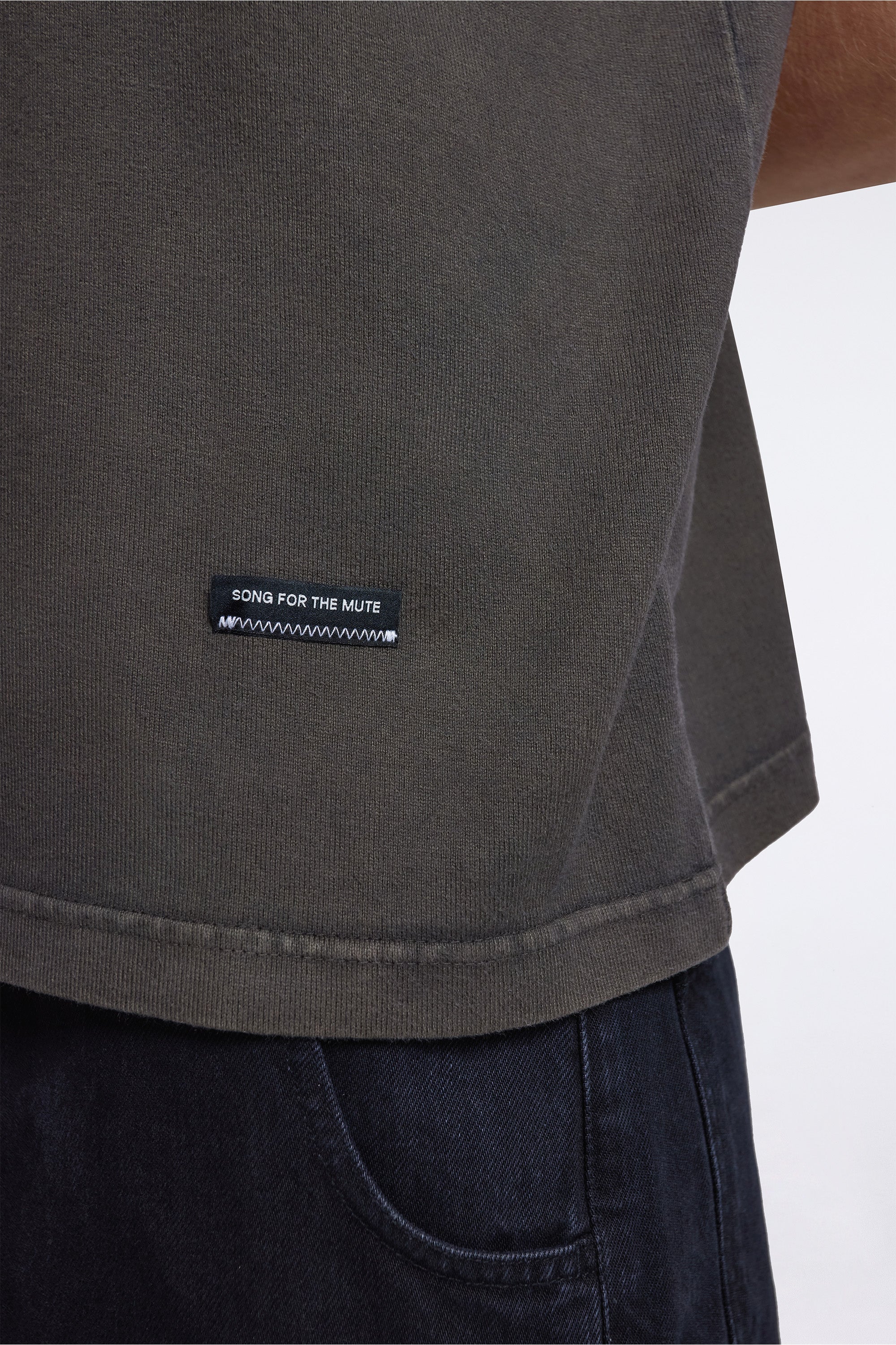 'Sftm / Academy'' Vintage Tee Overdye Brown