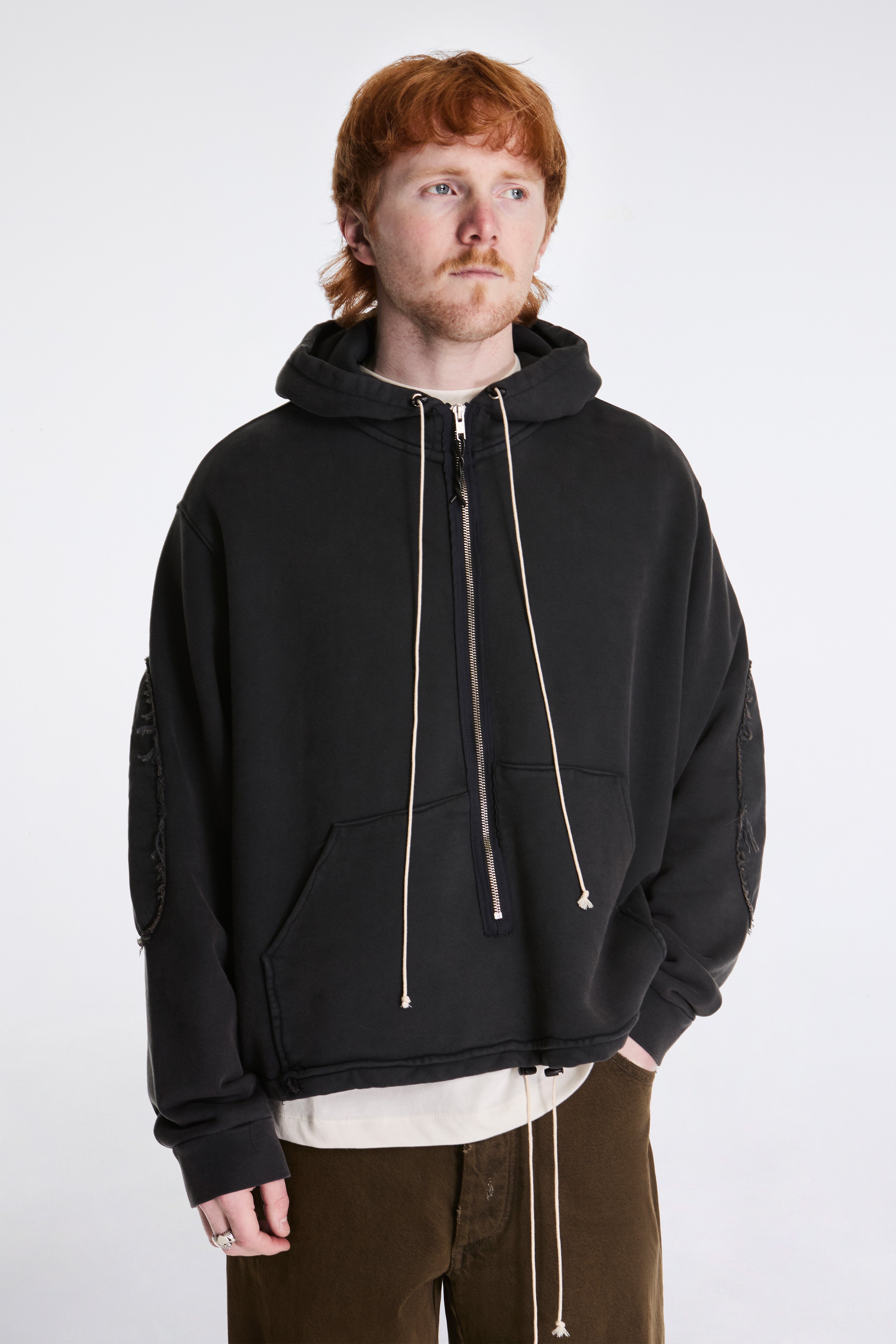 Anorak Zip Hoodie Black