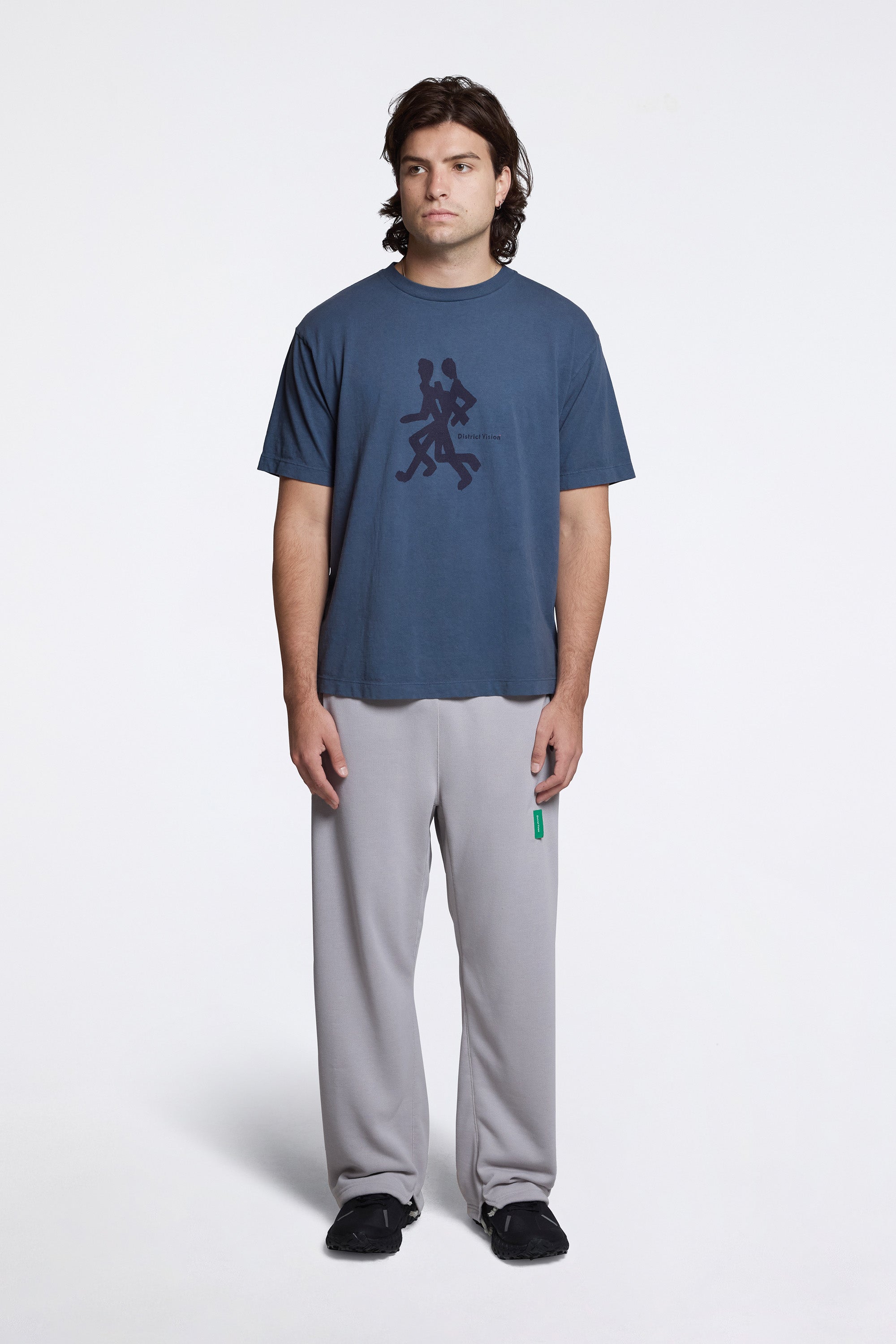 California Cotton Tee Runners Warm Blue