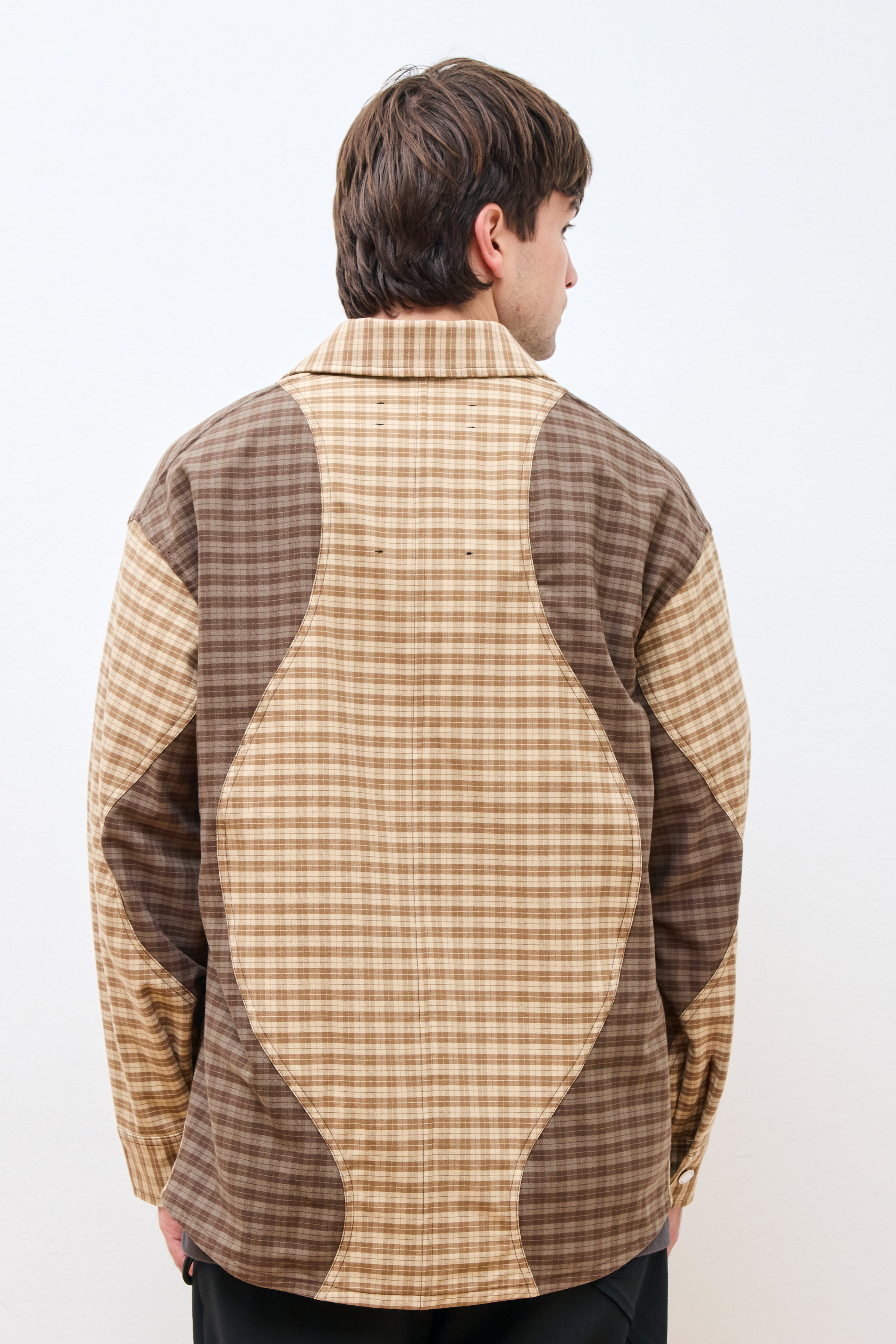 "Wiggle" Shirt Jacket Beige