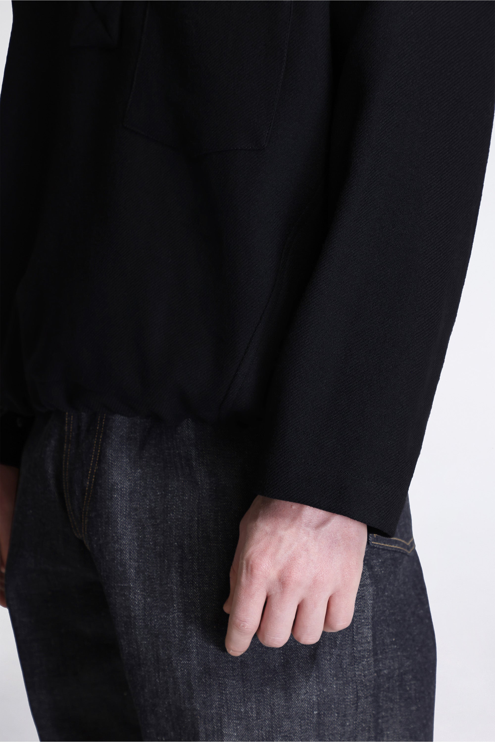 Work Smock Wool Serge Black