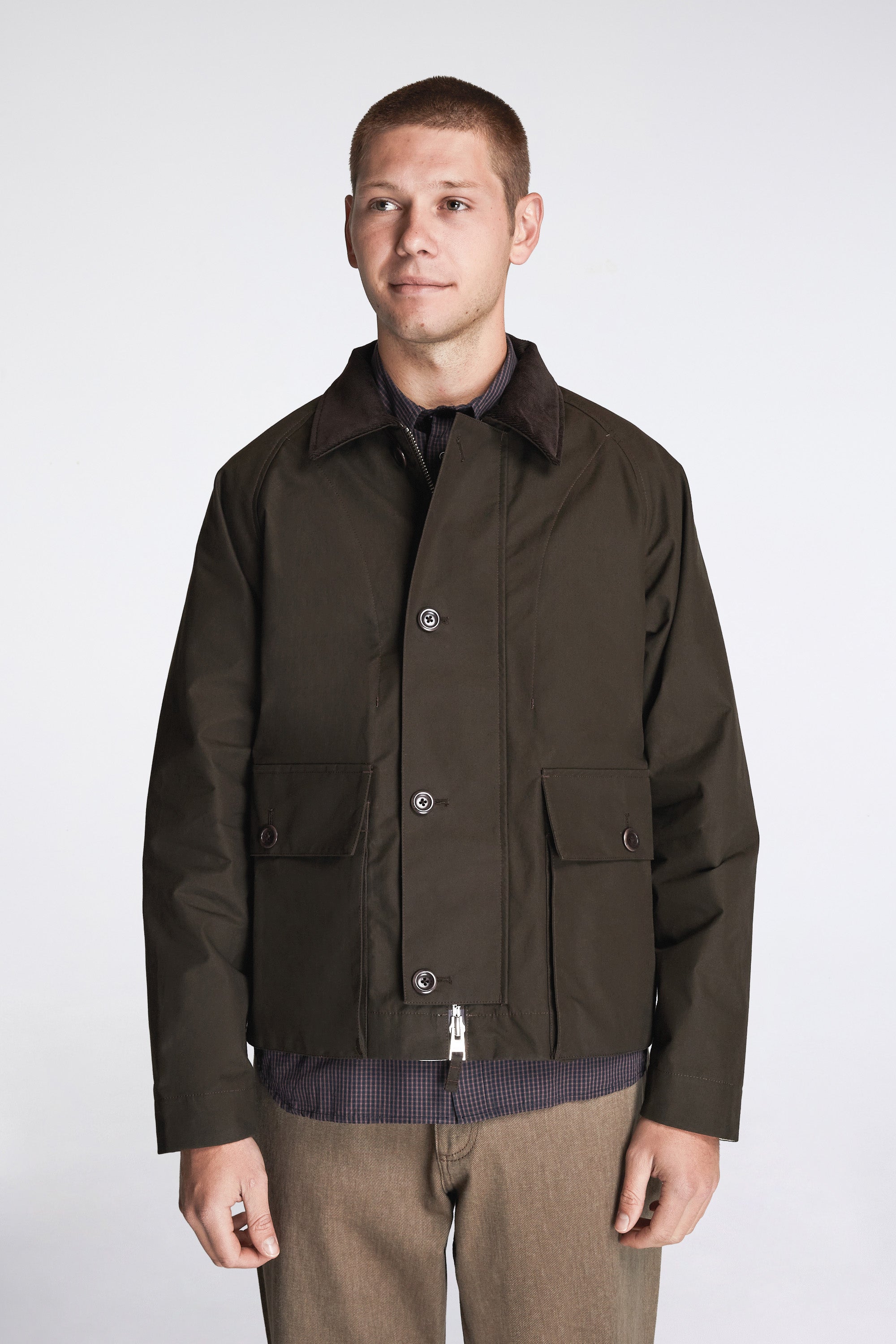 Holmen Wax Raglan Light Jacket Delicioso Brown