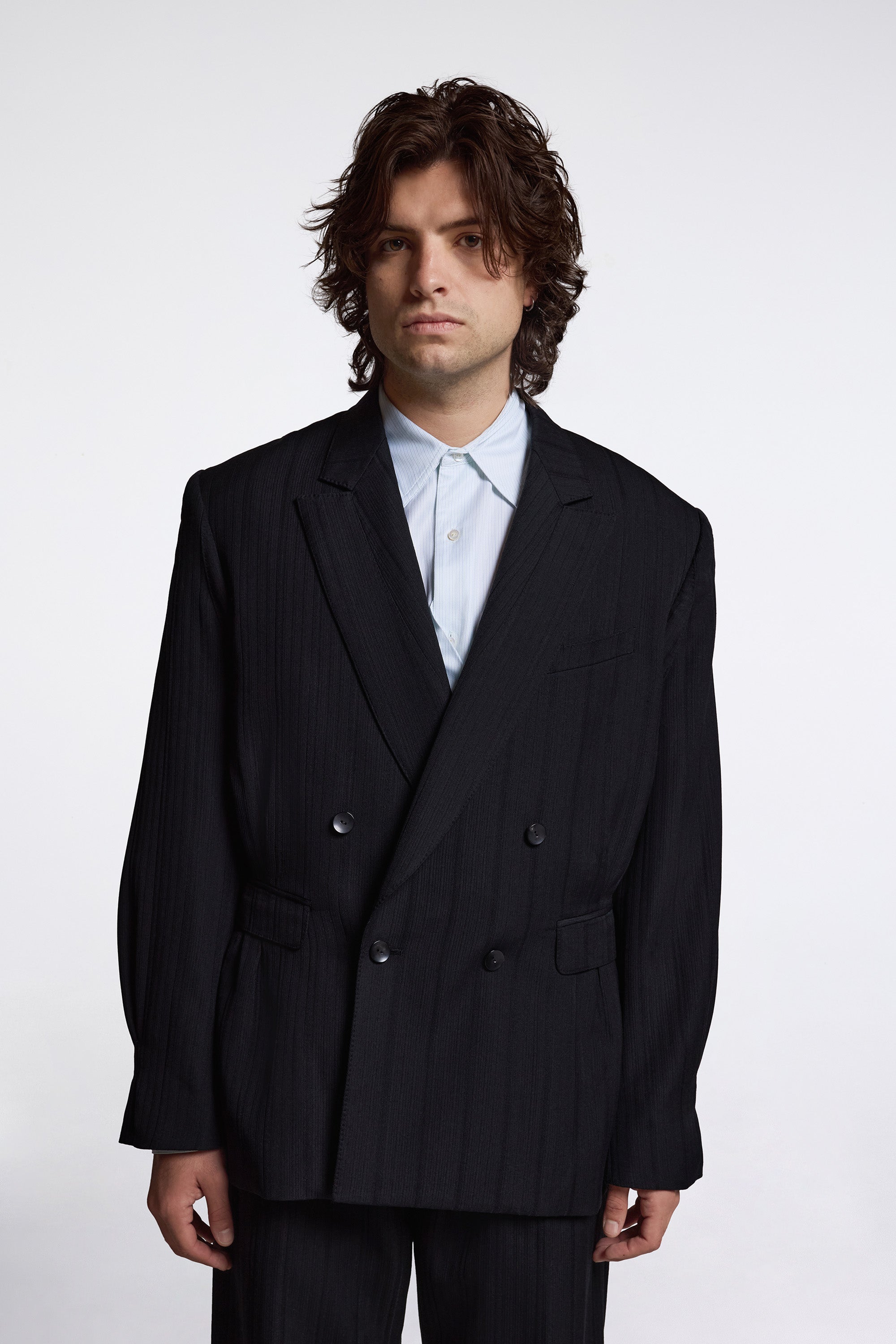 Tarhos Tailored Jacket Midnight Black