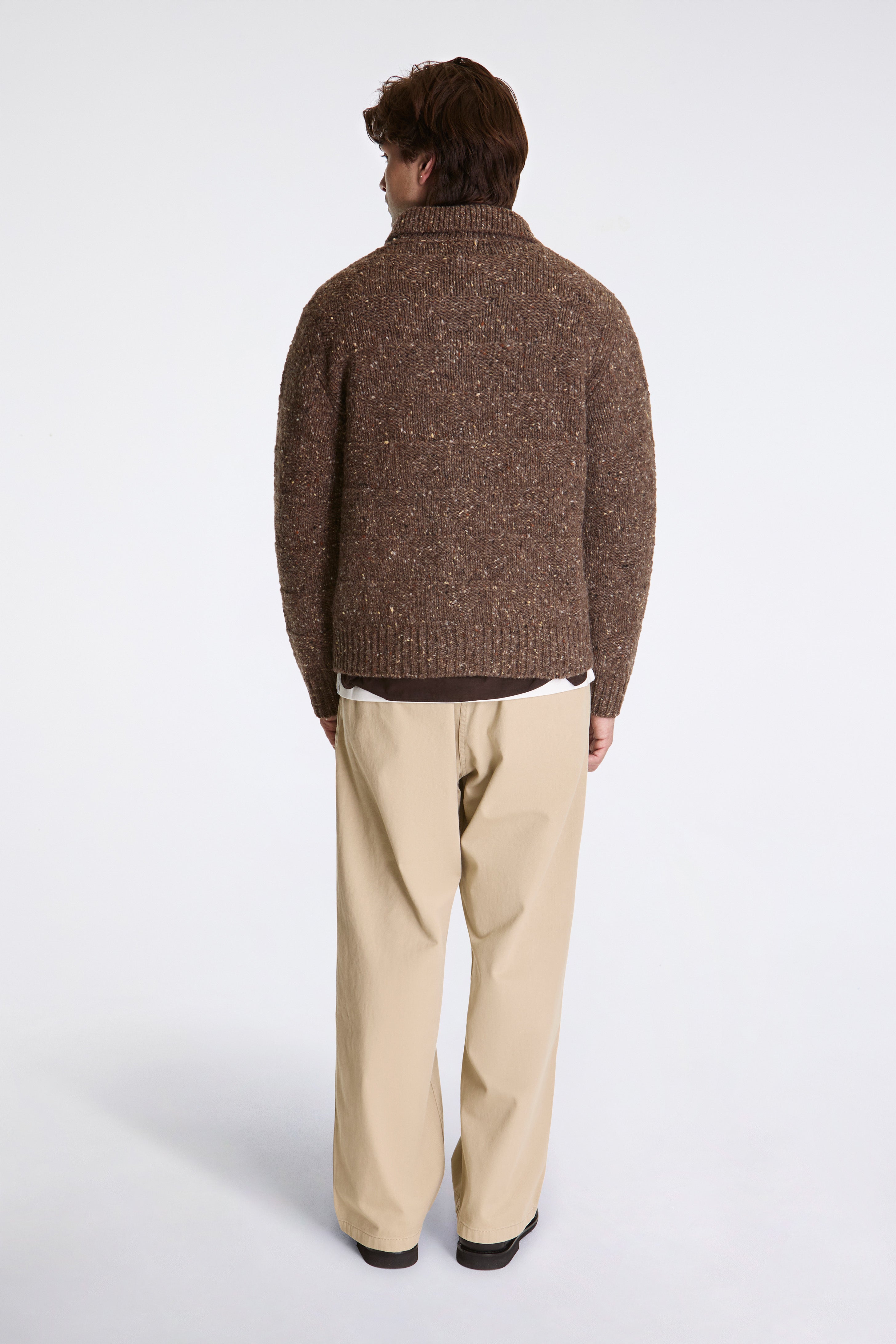 Norse Projects Erik Donegal Diamond Jacket Seal Brown