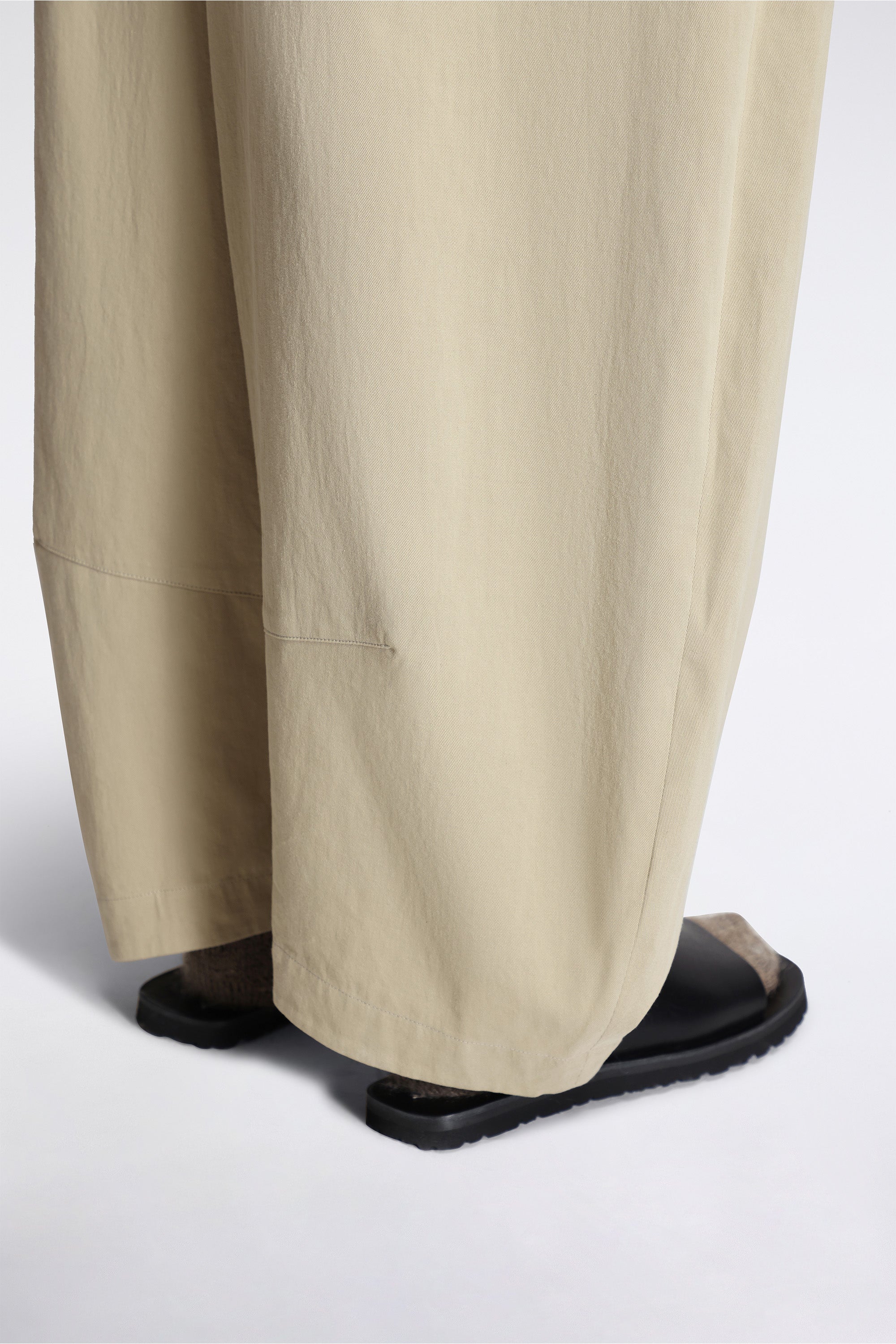 Cocoon Pant Khaki Cotton Hemp Twill