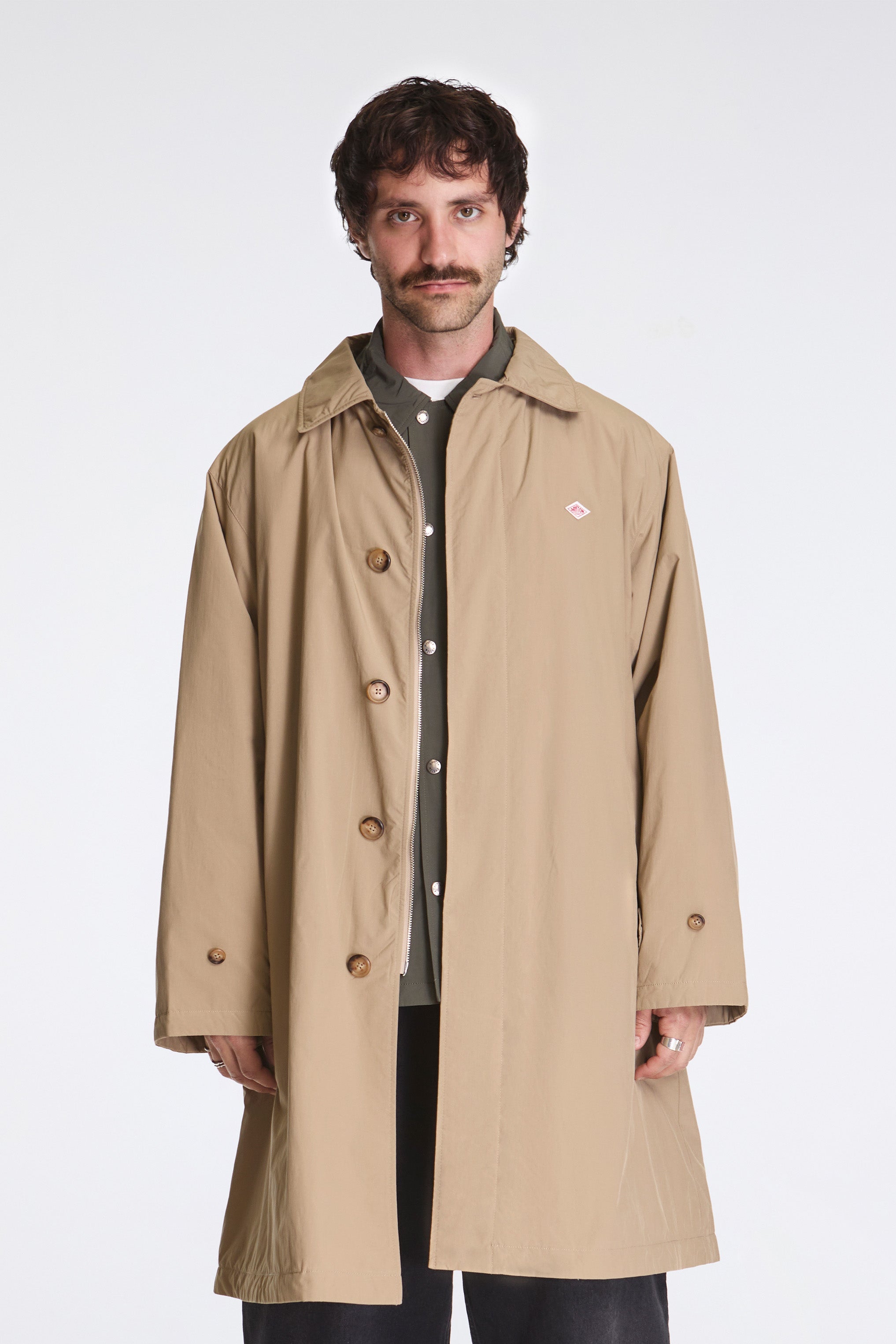 DANTON ベージュ Insulation Collared Coat 0009_DantonCollarCoatBeige_981