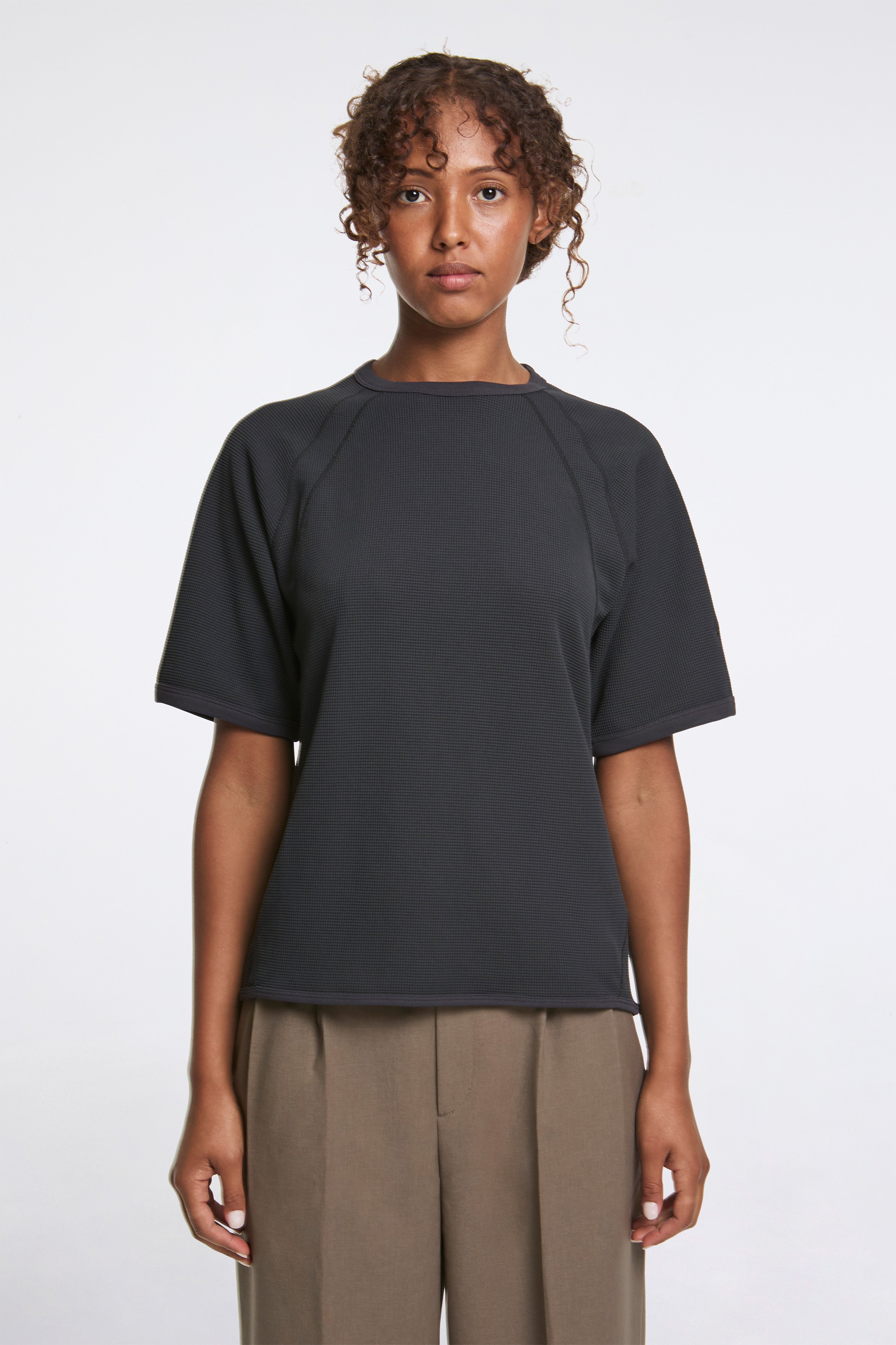 W's Mesh WF Actinoid T-Shirt Ebony Gray