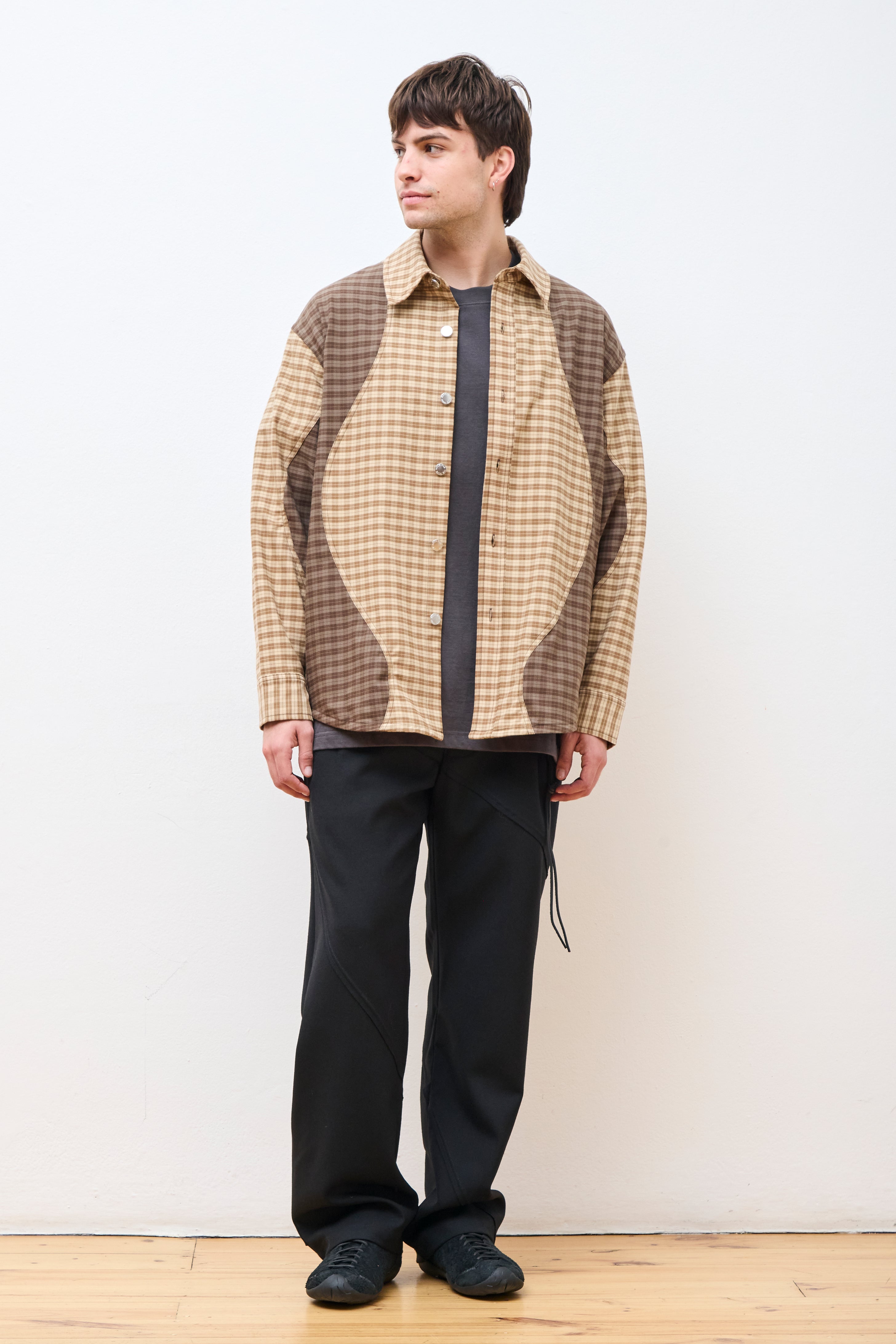 "Wiggle" Shirt Jacket Beige