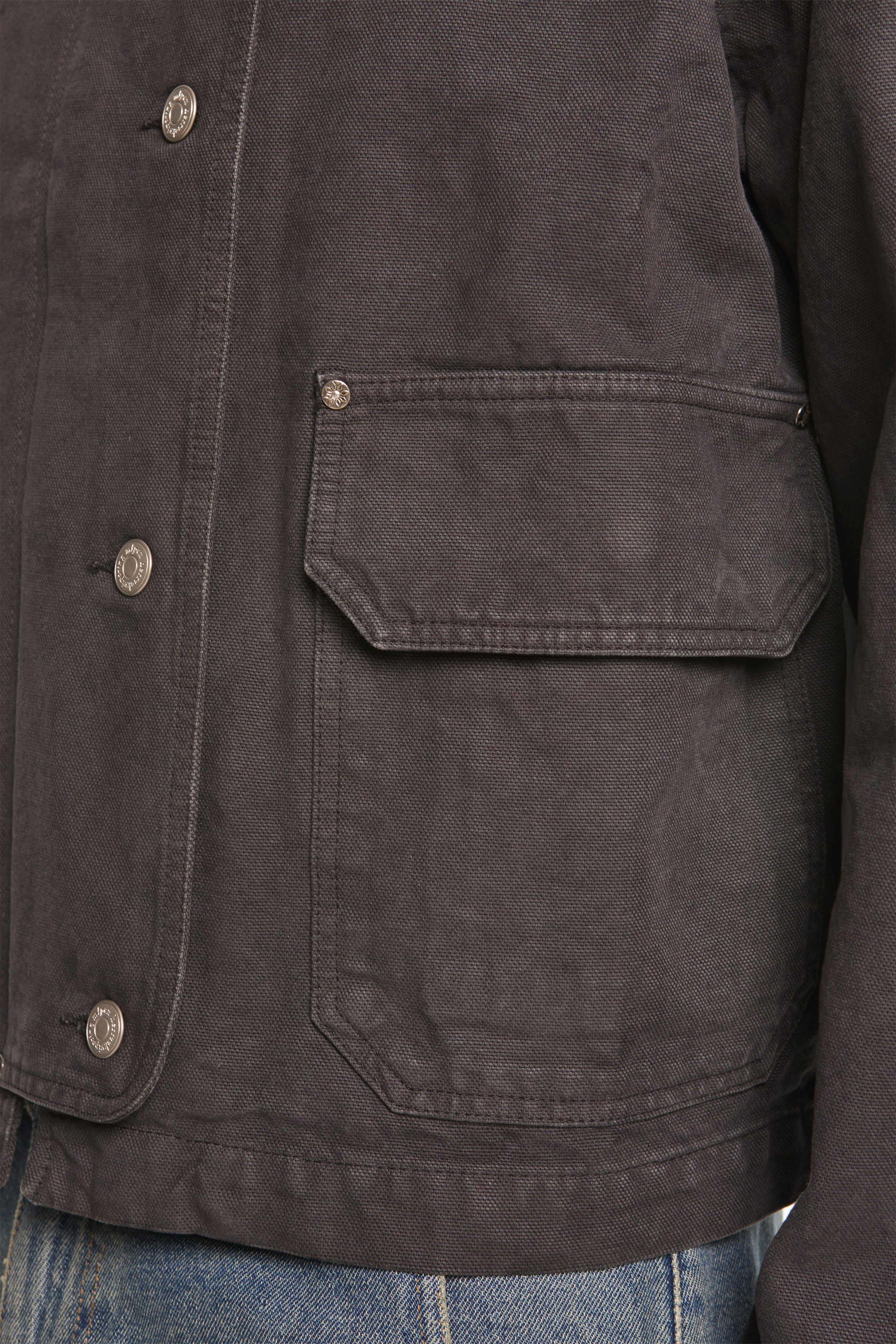 Courier Jacket Washed Grey Canvas