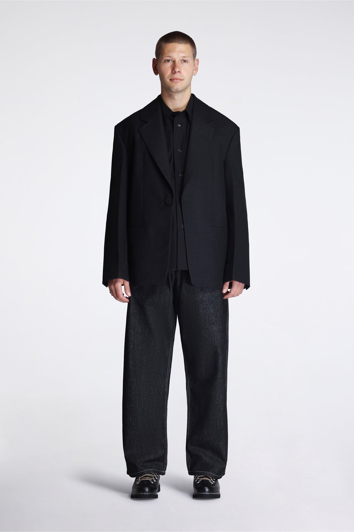 Fenn Single Breasted Blazer Flint