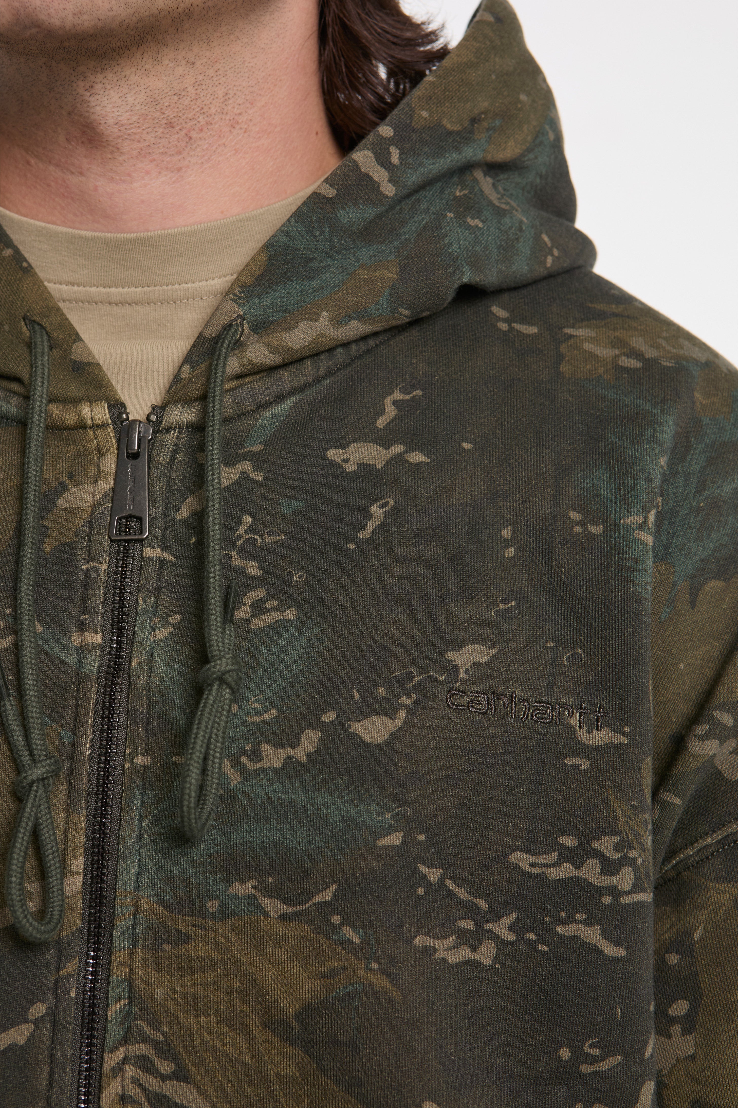 Hooded Benton Sweat Jacket Camo Combi